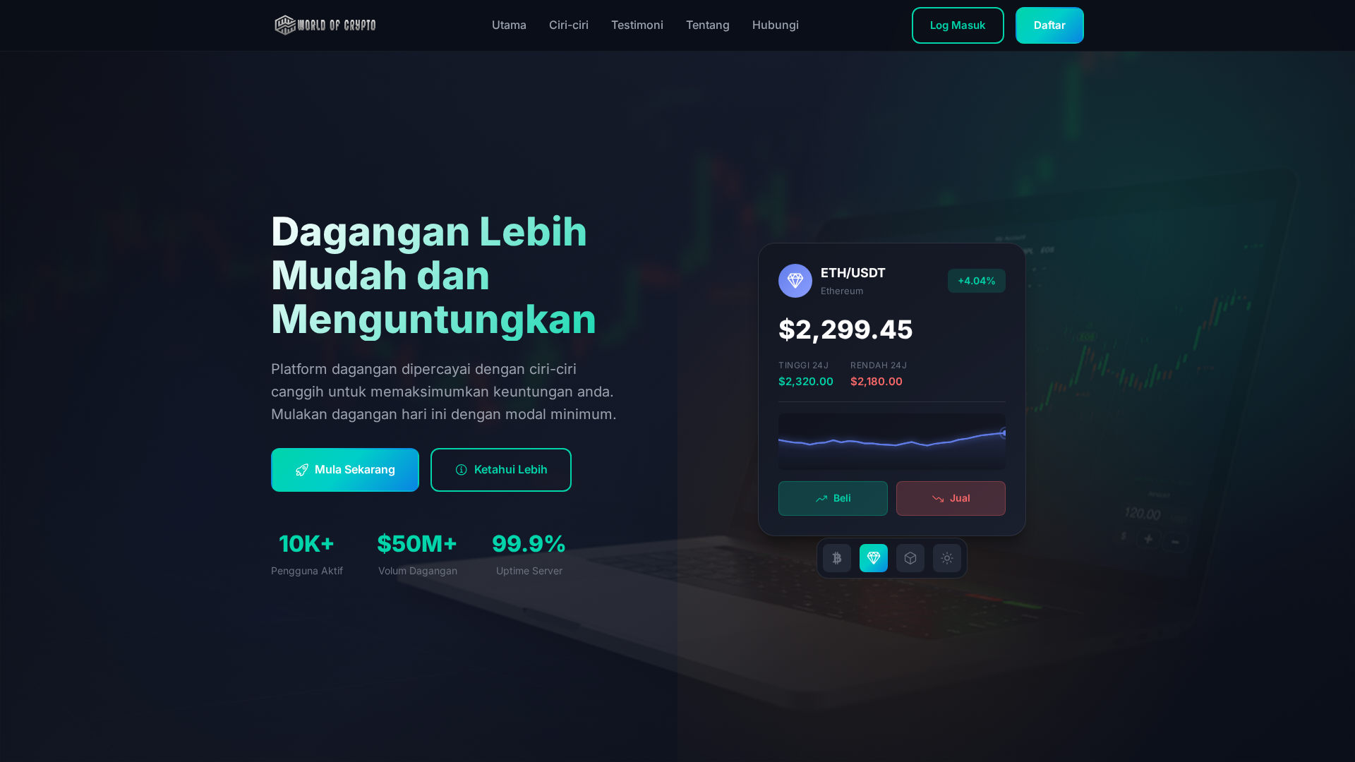 Screenshot of world-ofcrypto.com