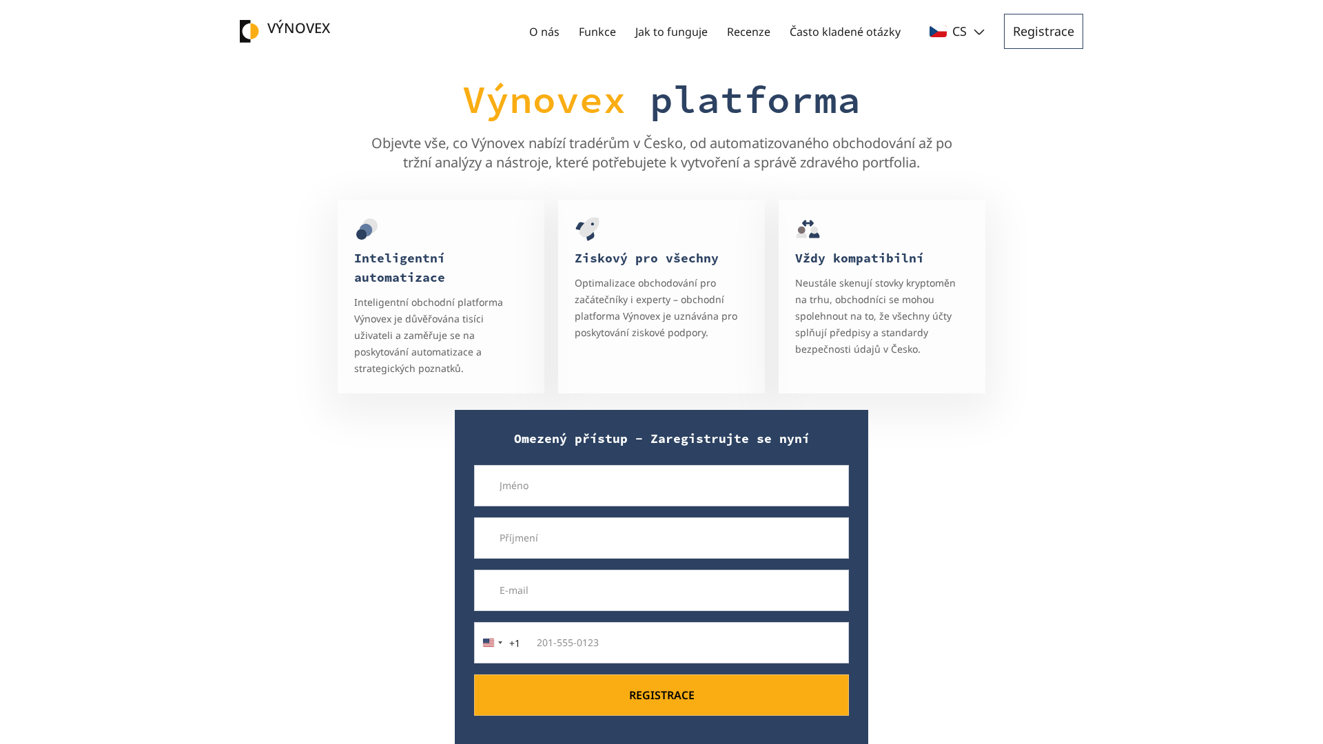 Screenshot of vynovex.com
