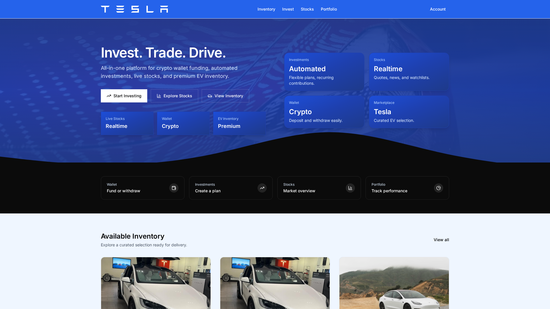 Screenshot of teslabitholdingllc.com