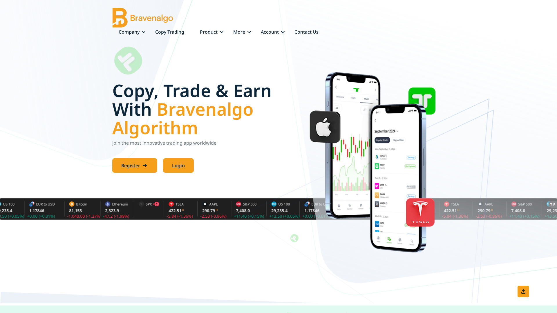 Screenshot of bravenalgo.pro