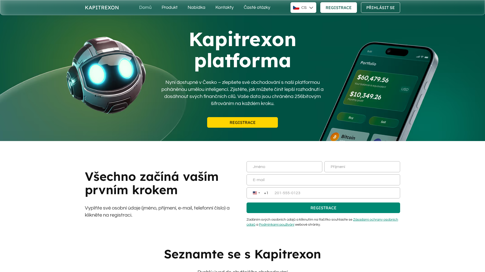 Screenshot of kapitrexon.com