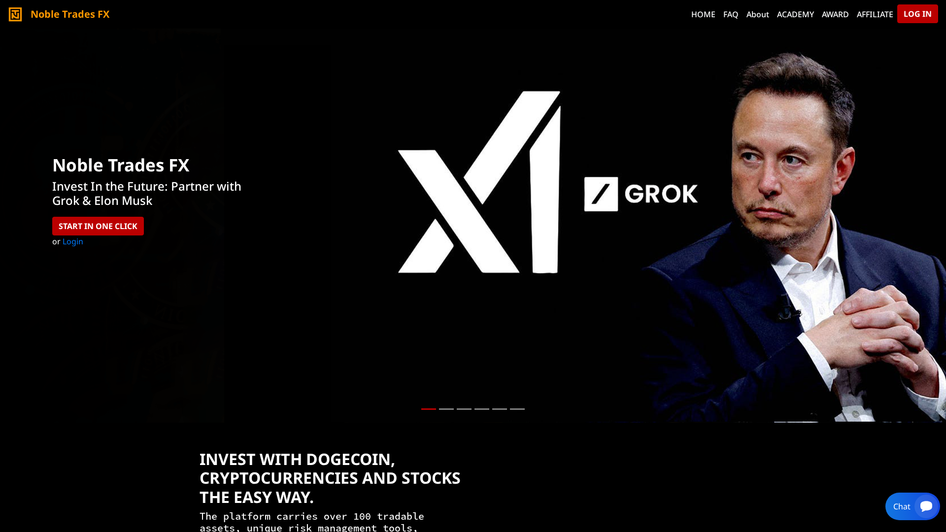 Screenshot of nobletradesfx.com