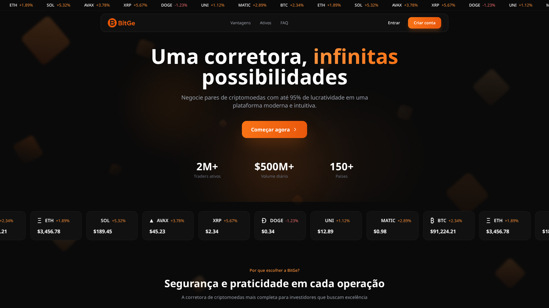Screenshot of bitge.co