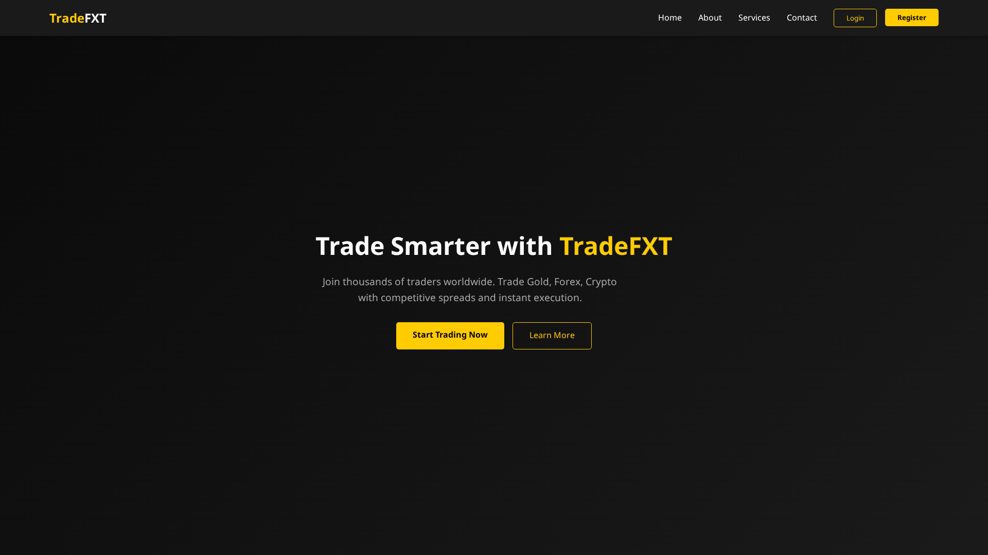 Screenshot of tradefxt.top