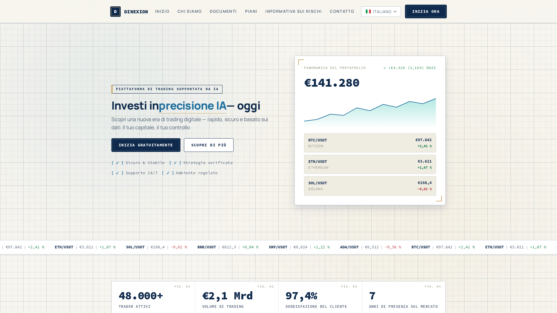 Screenshot of dinexion.click