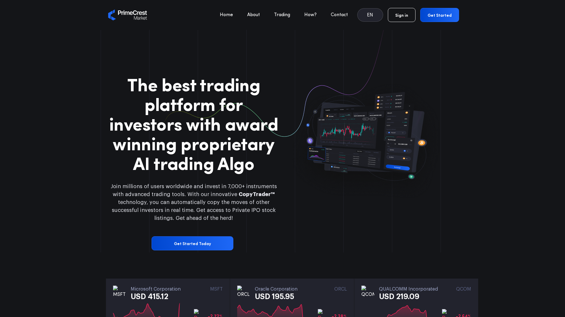 Screenshot of primecrestmarket.com