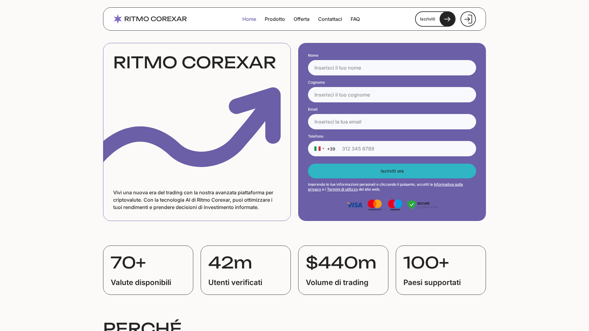 Screenshot of ritmo-corexar-it.com