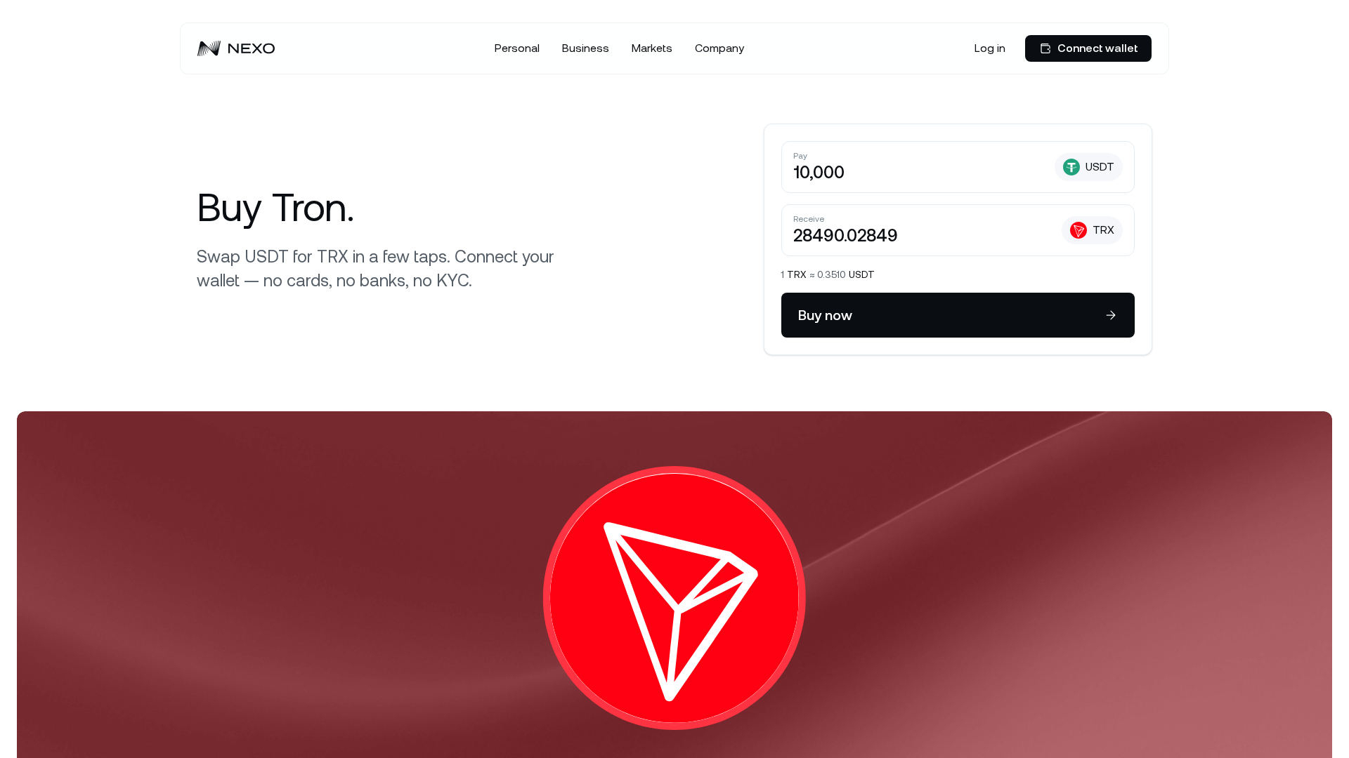Screenshot of swapnexo.com