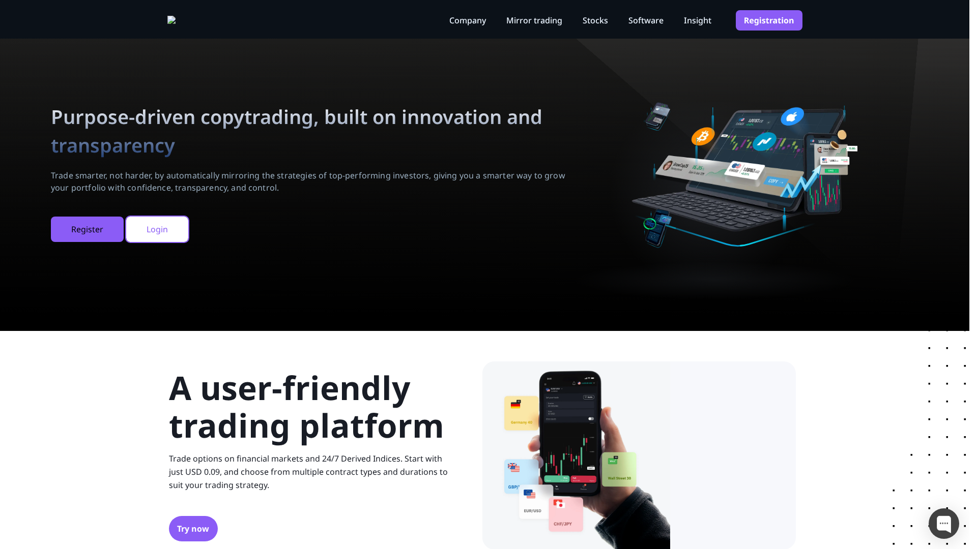 Screenshot of elitecopytrading.com