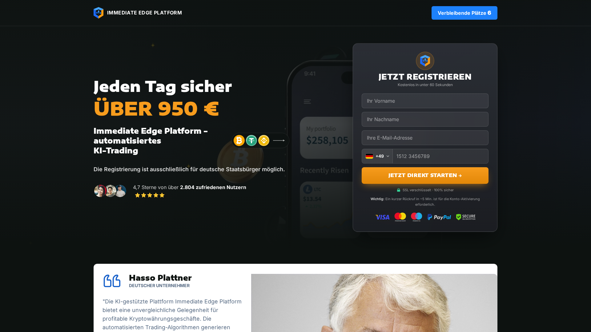 Screenshot of beste-trading-plattform.de