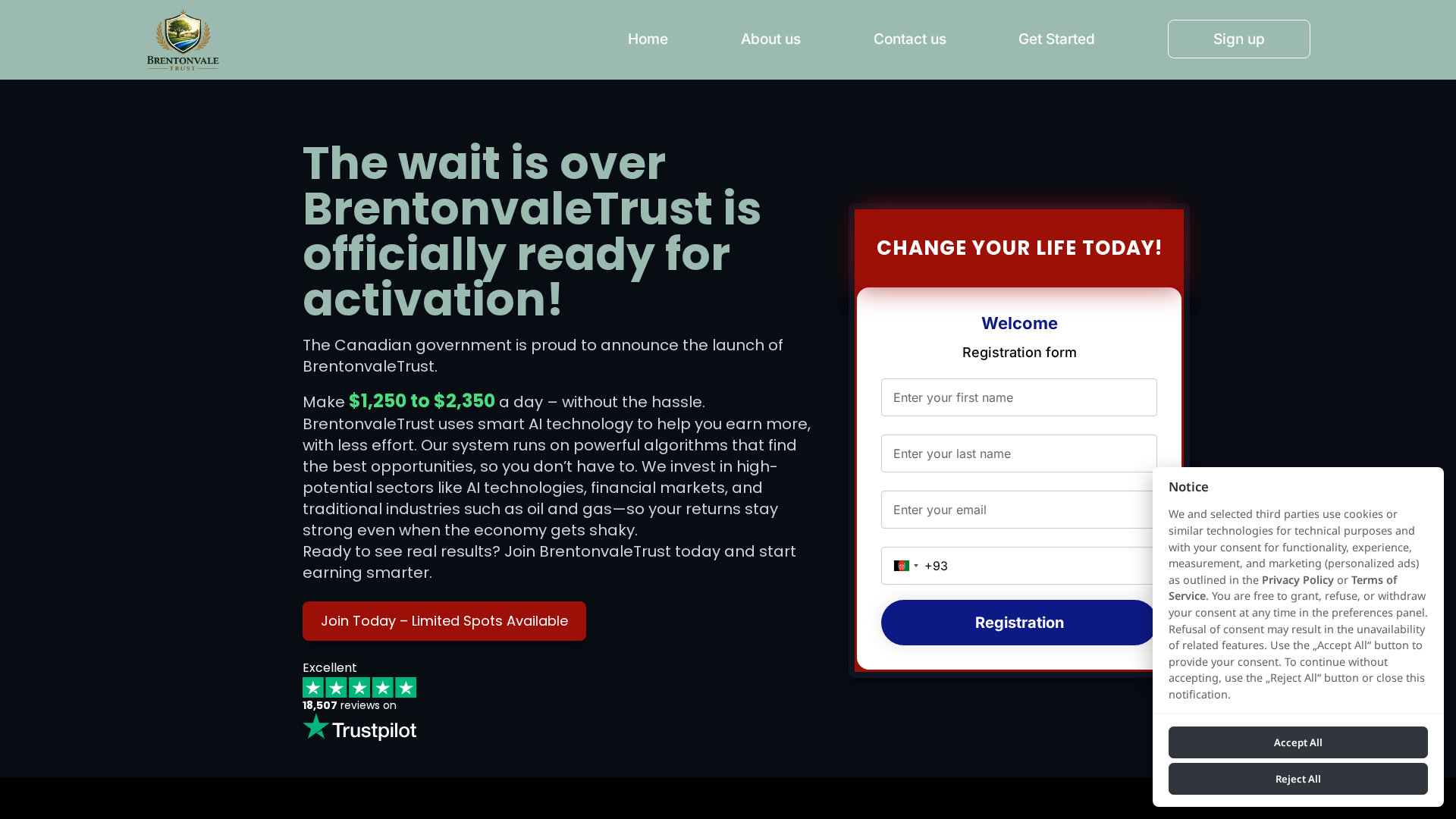 Screenshot of brentonvaletrust.org