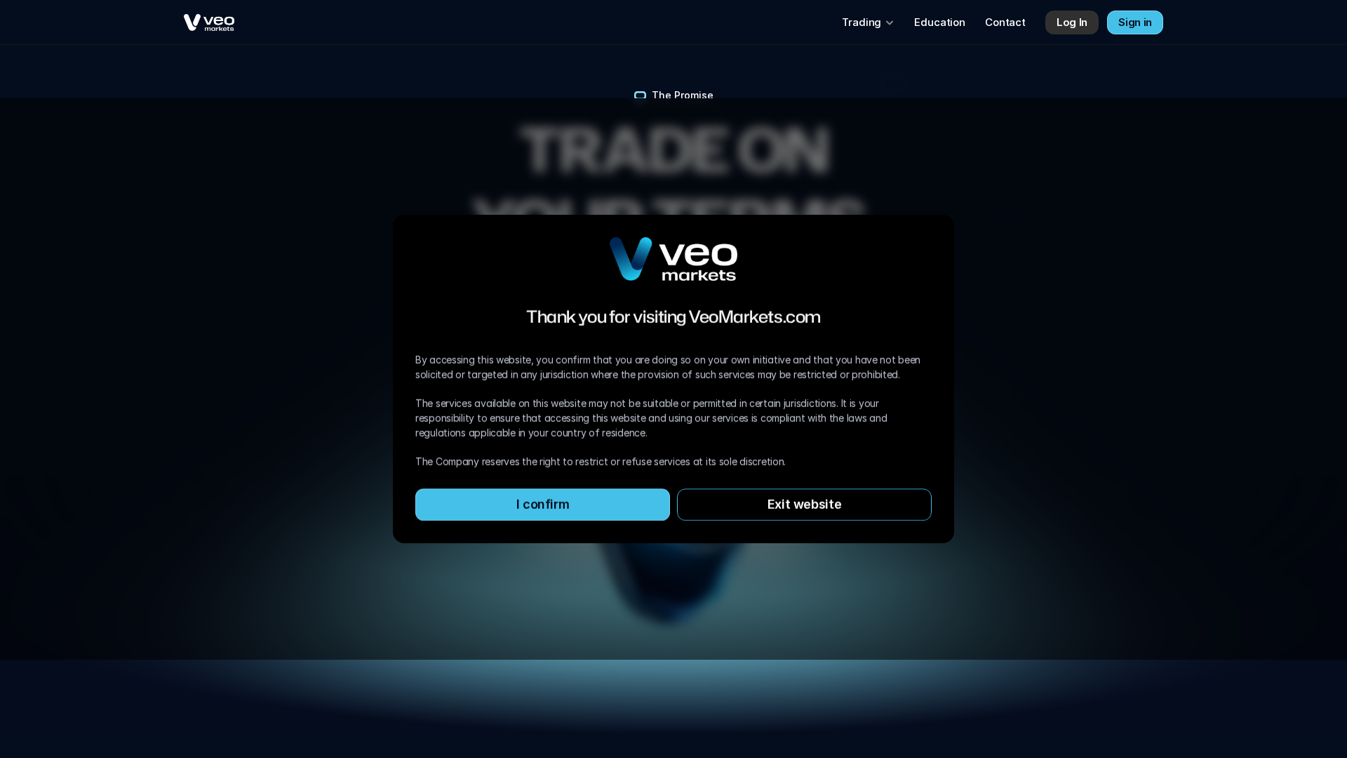Screenshot of veomarkets.co