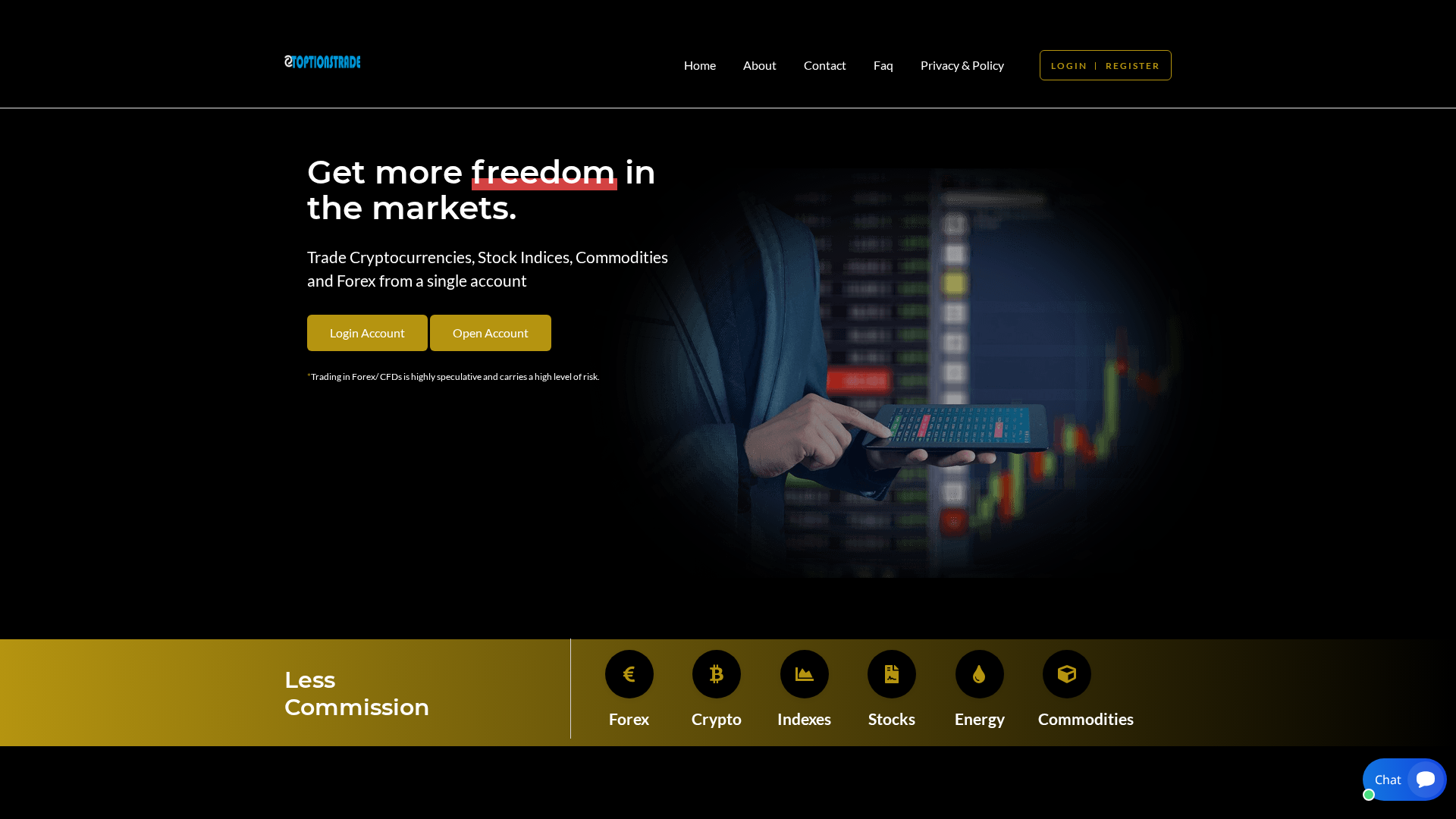 Screenshot of toptionstrade.live