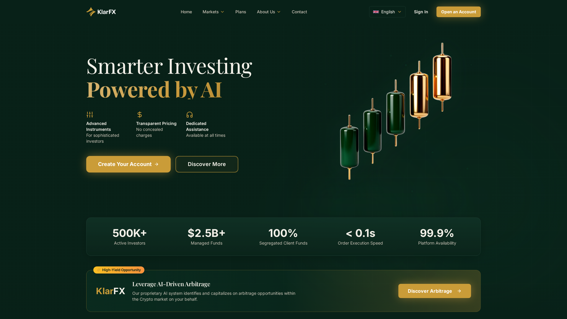 Screenshot of klarfx1.com