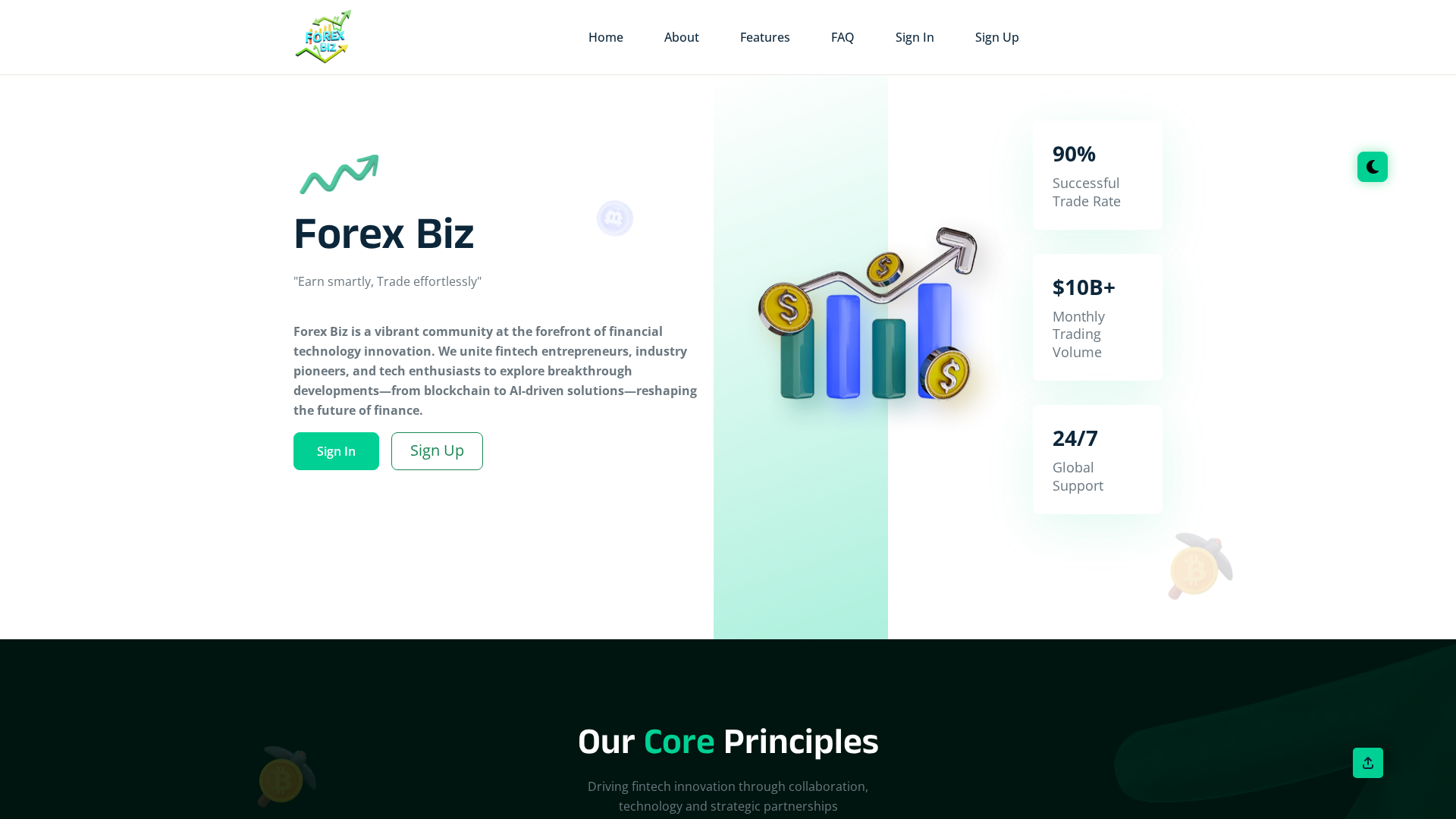 Screenshot of forexbiz.live