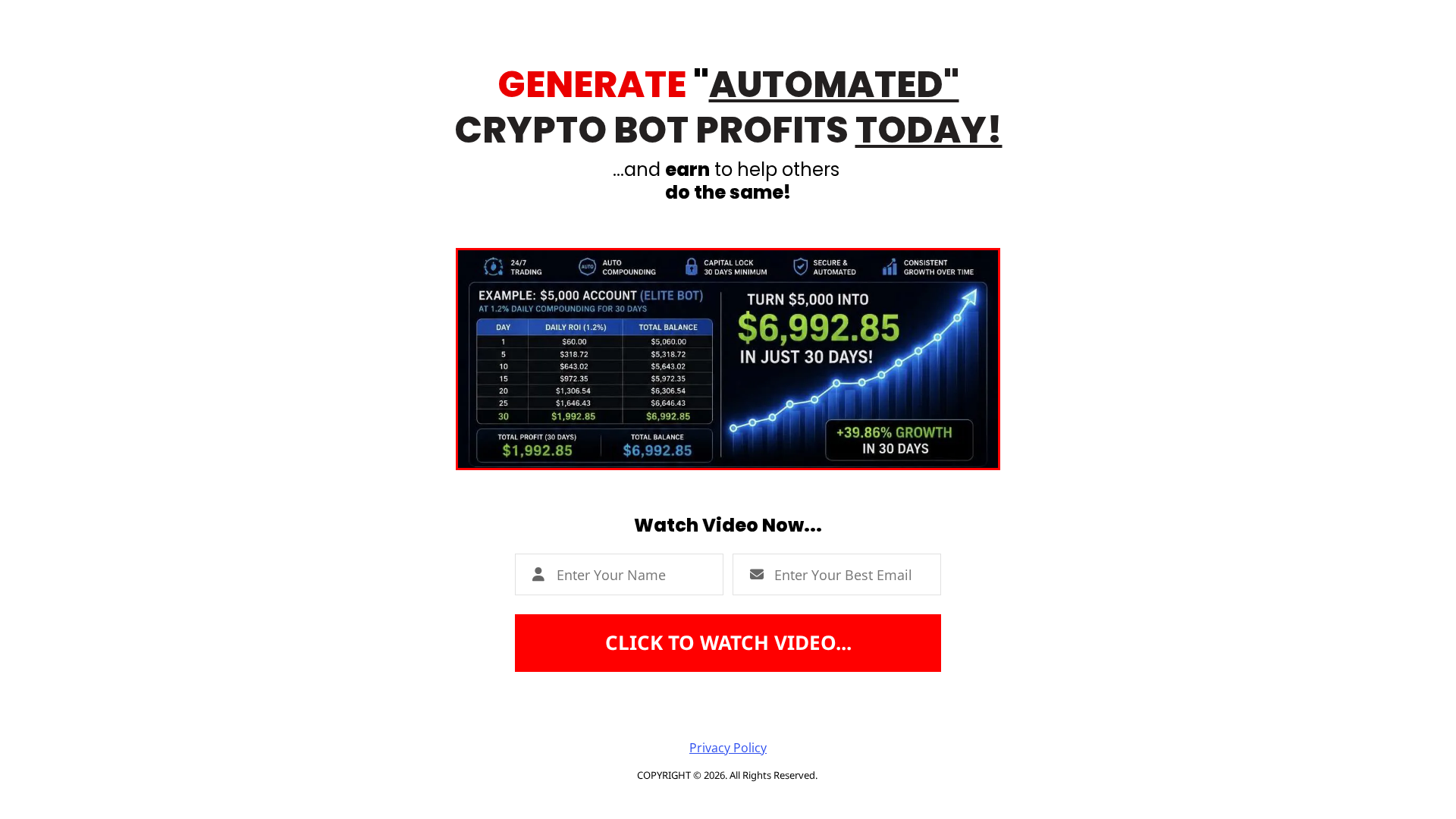 Screenshot of dailycryptobotprofits.com