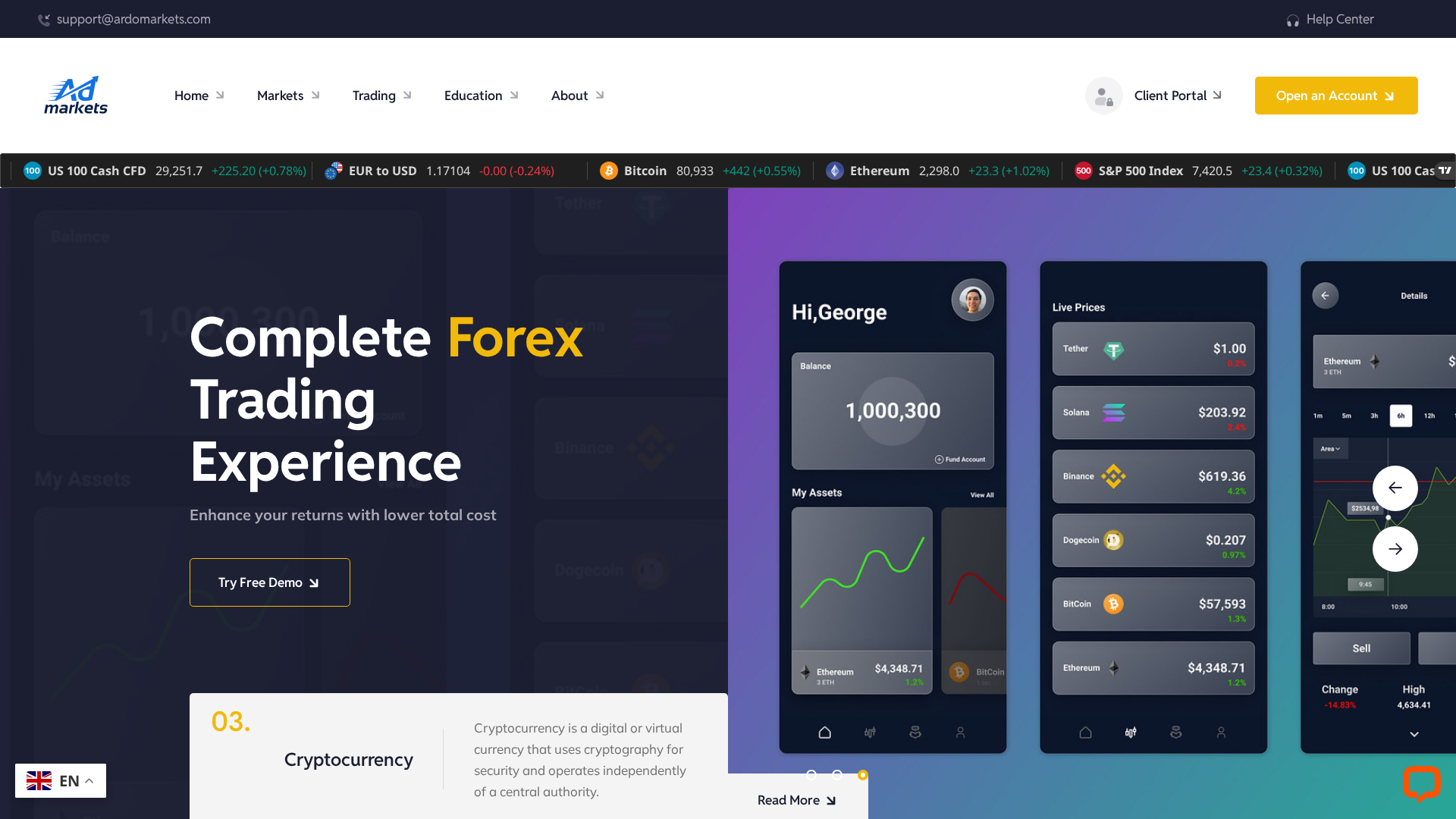 Screenshot of ardmarkets.vip