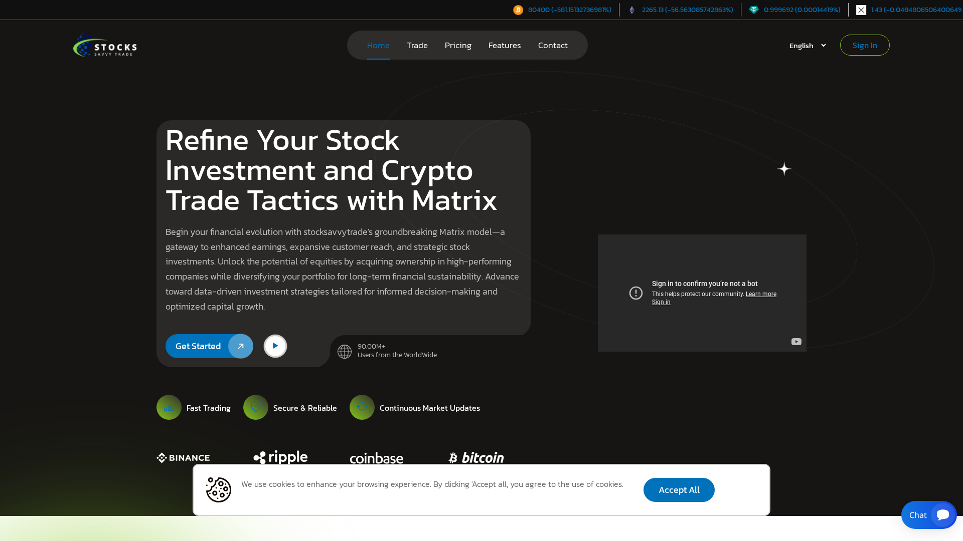 Screenshot of stocksavvytrade.online