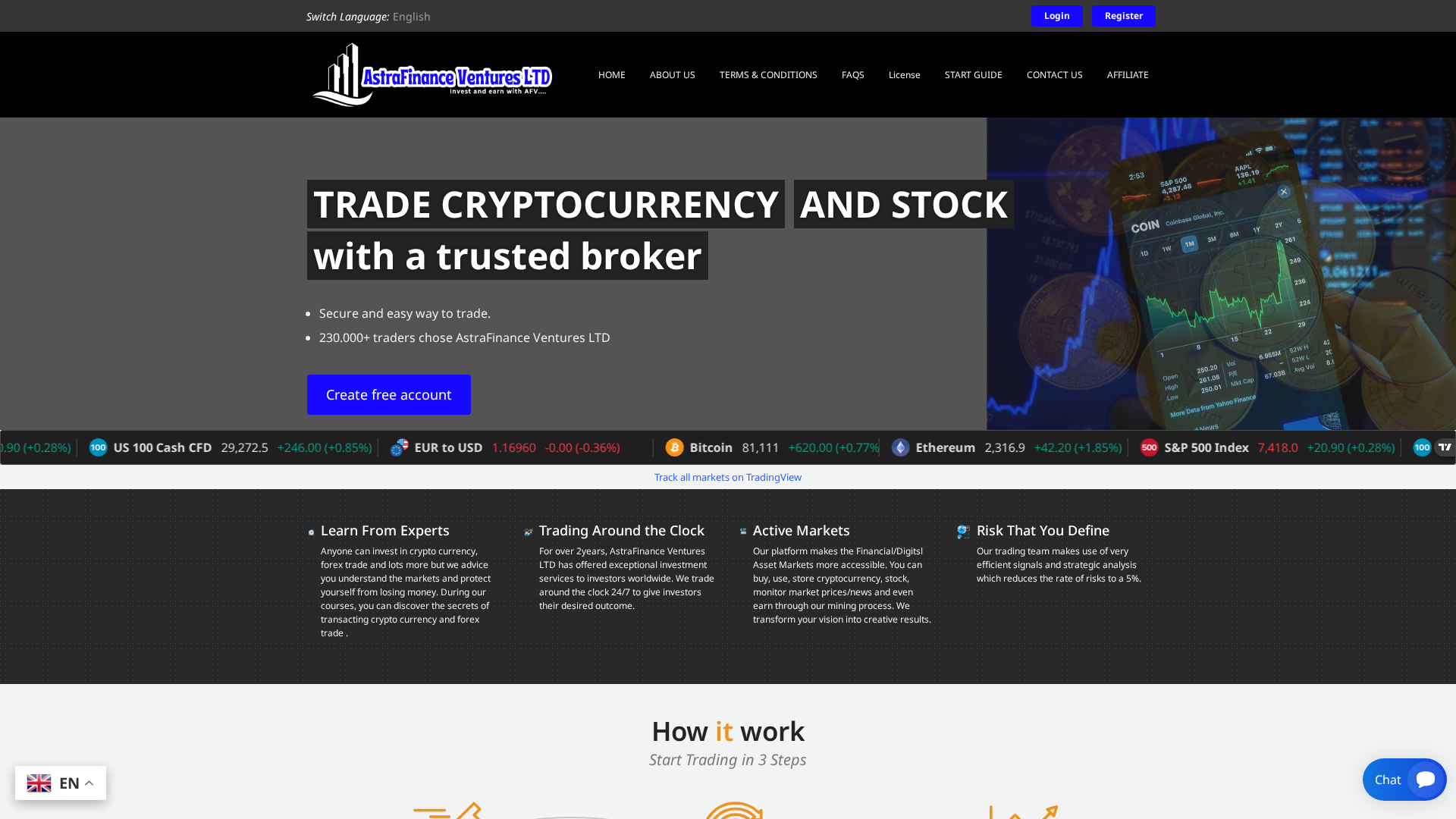 Screenshot of astrafventures.top