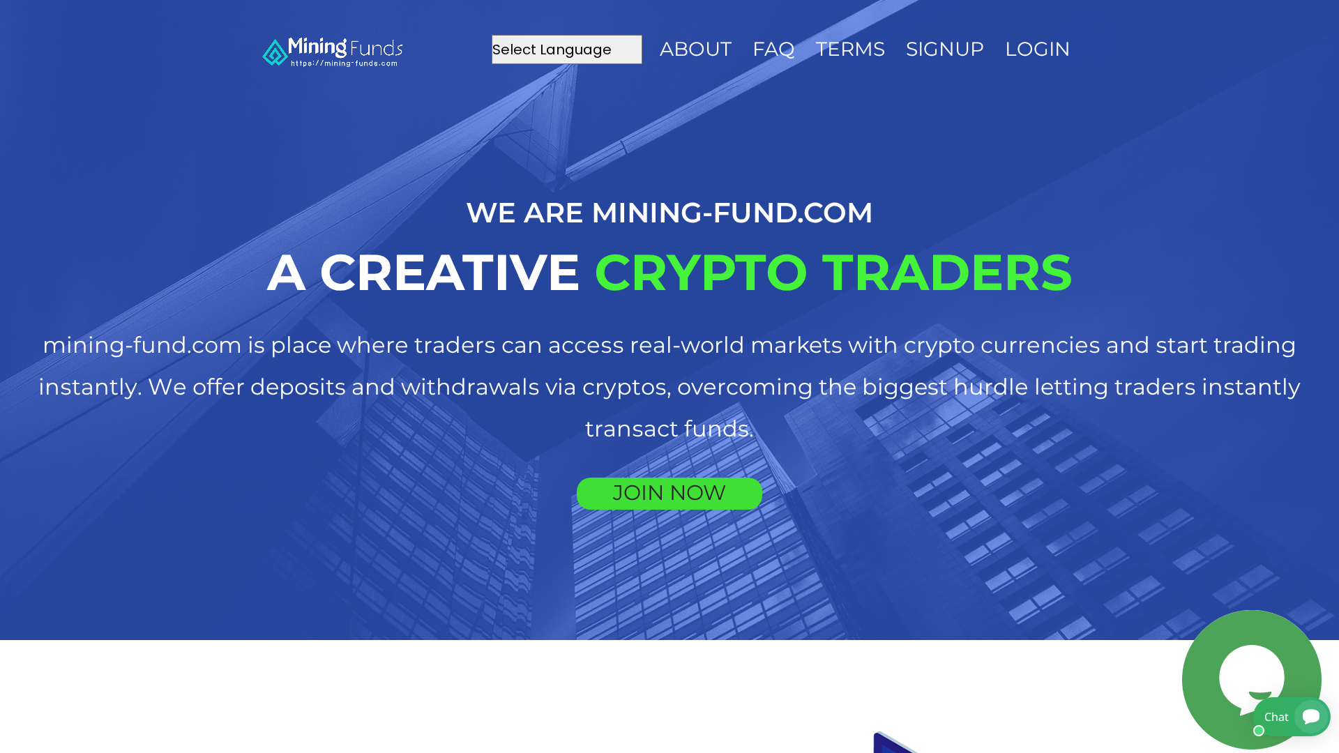 Screenshot of mining-fund.com