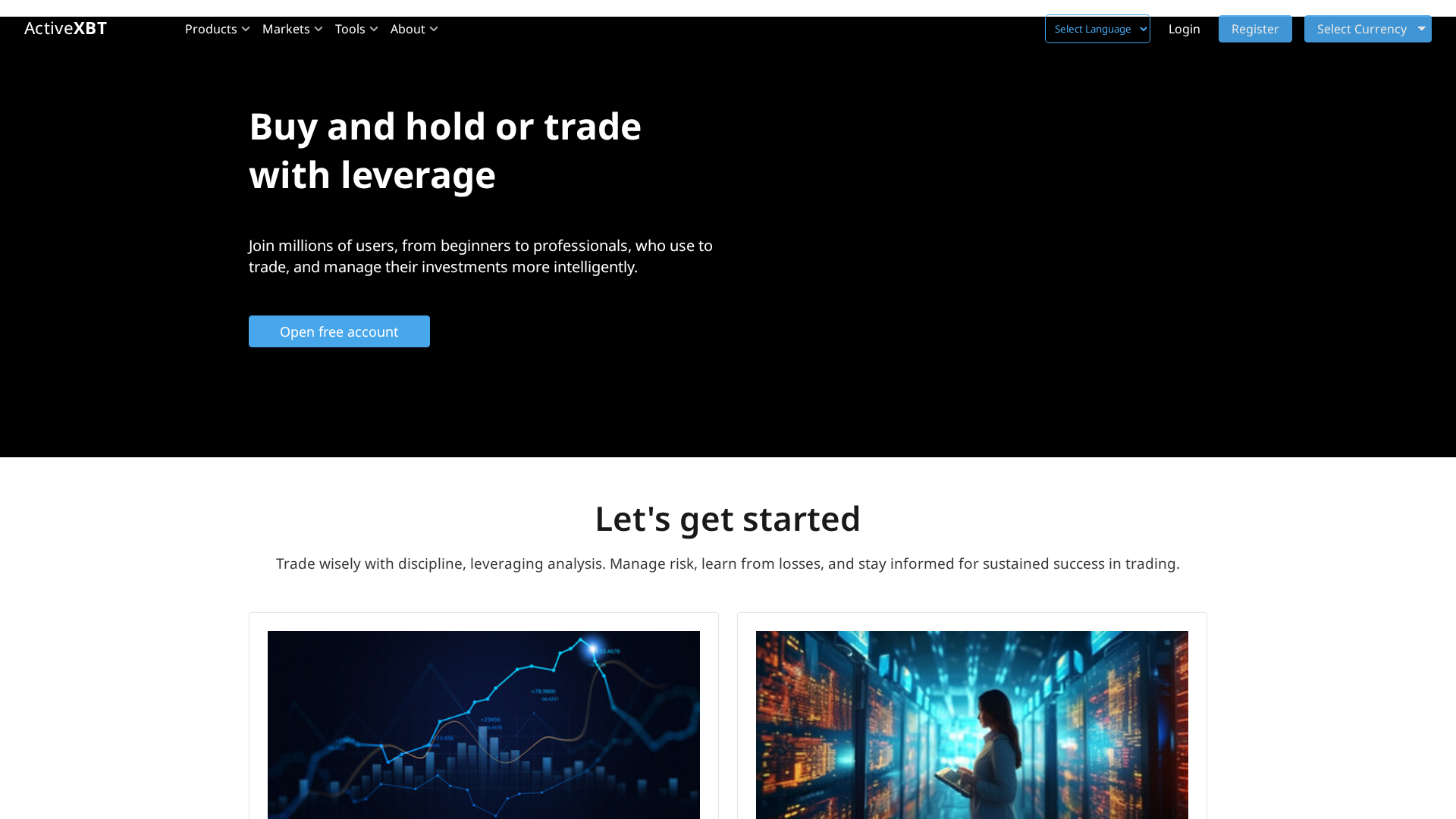 Screenshot of activexbt.com