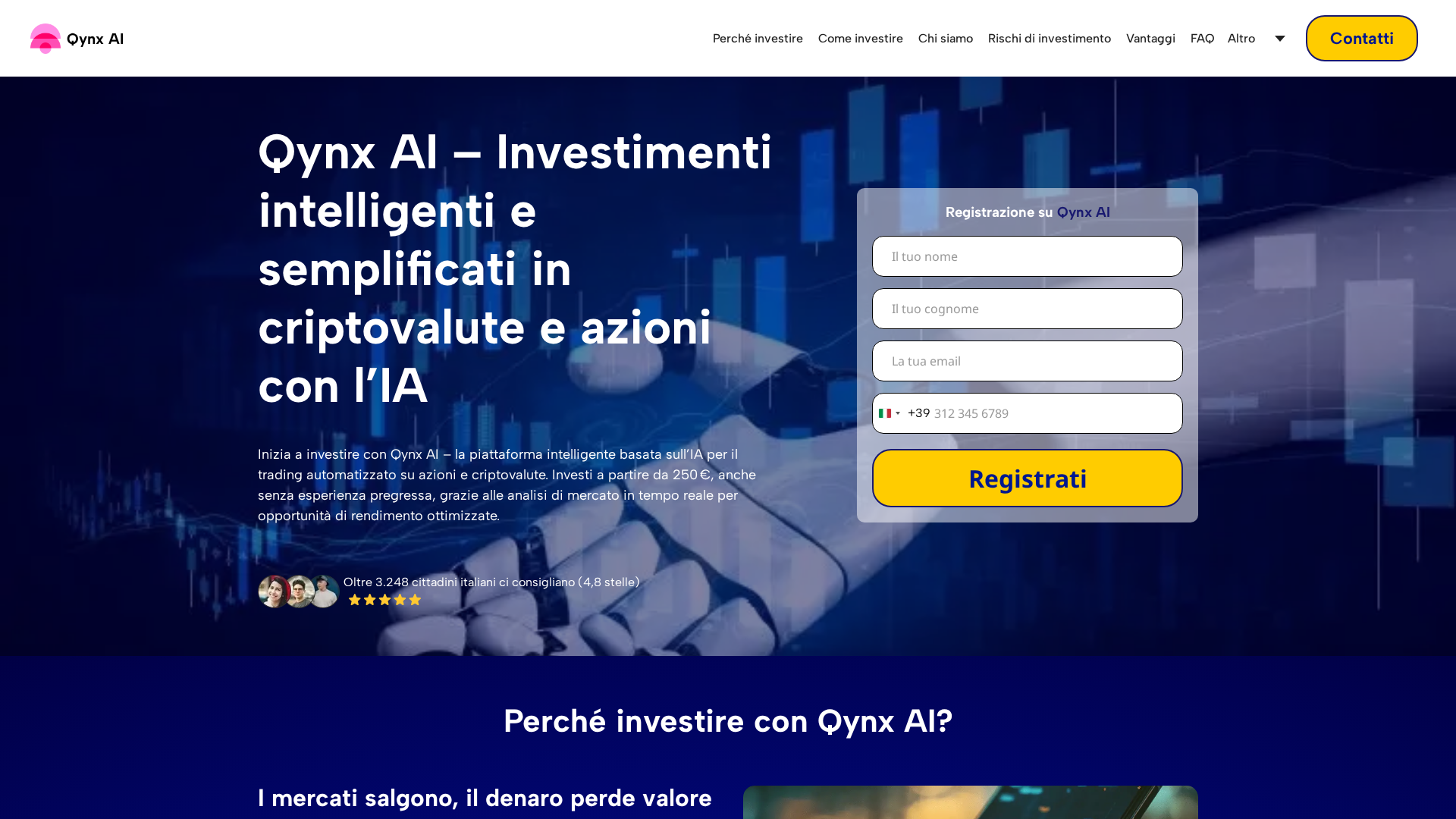Screenshot of qynx-ai.net