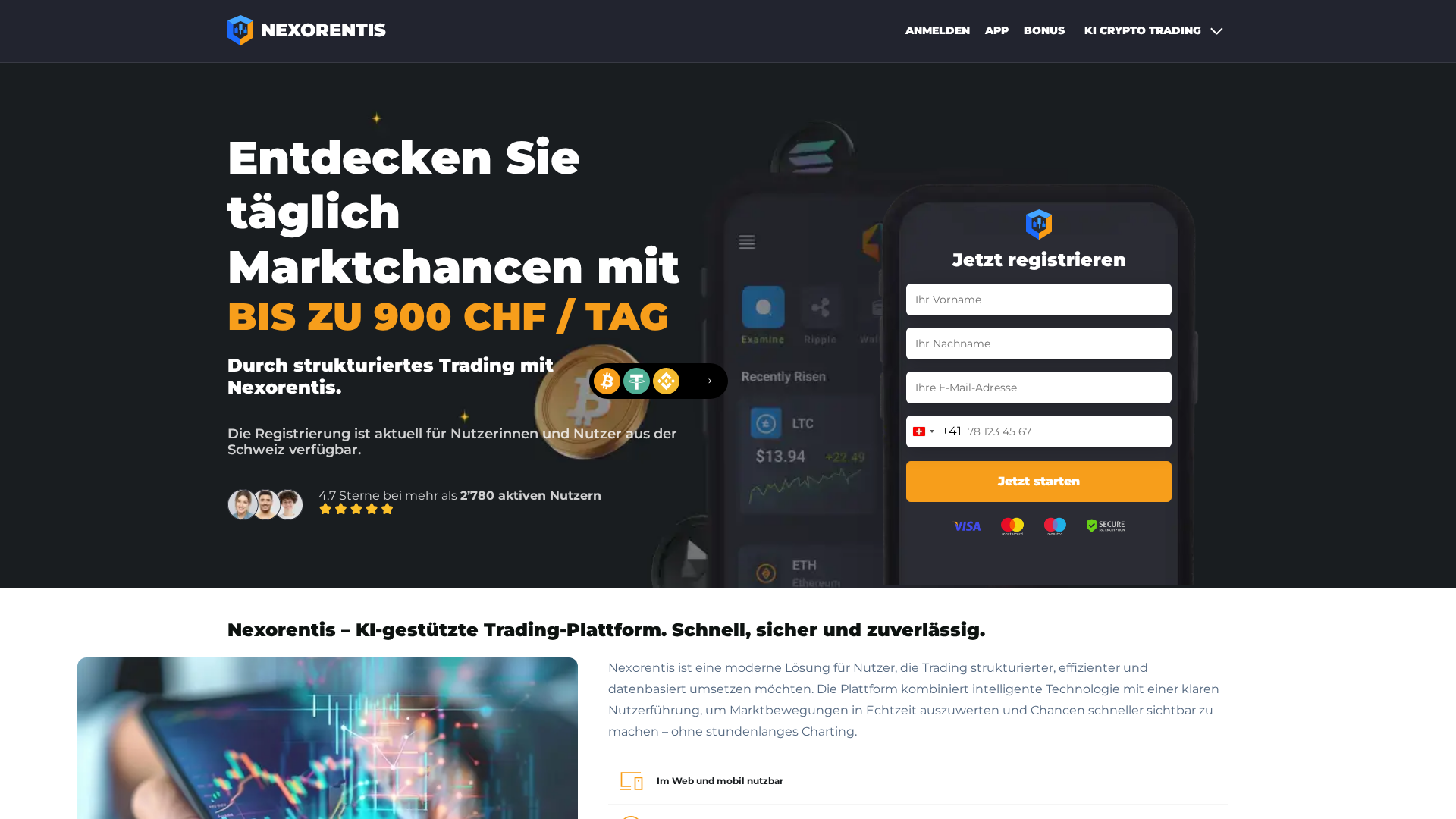 Screenshot of nexorentisai.ch