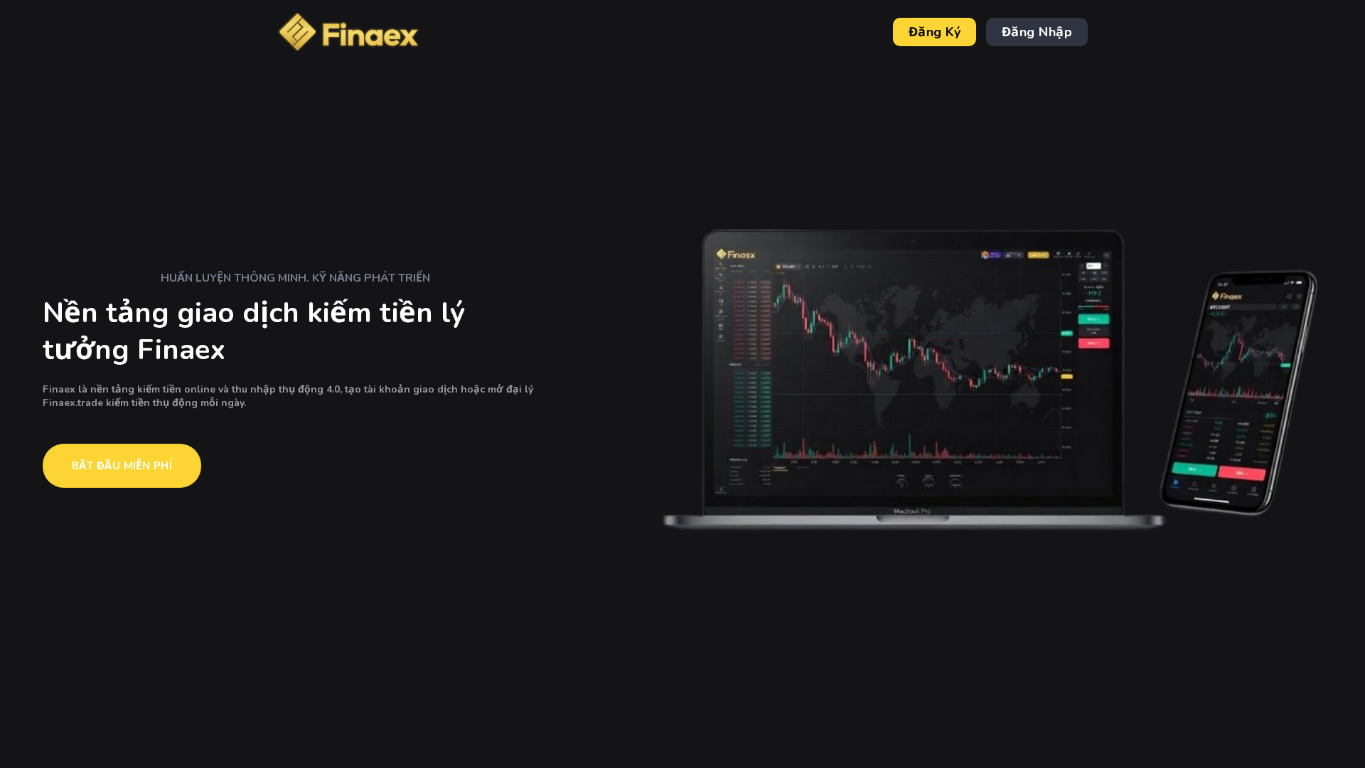 Screenshot of finaex.trade