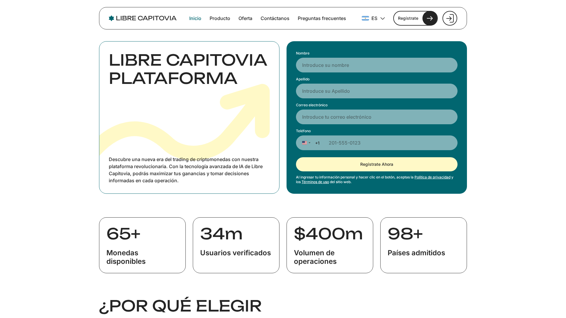 Screenshot of libre-capitovia.com