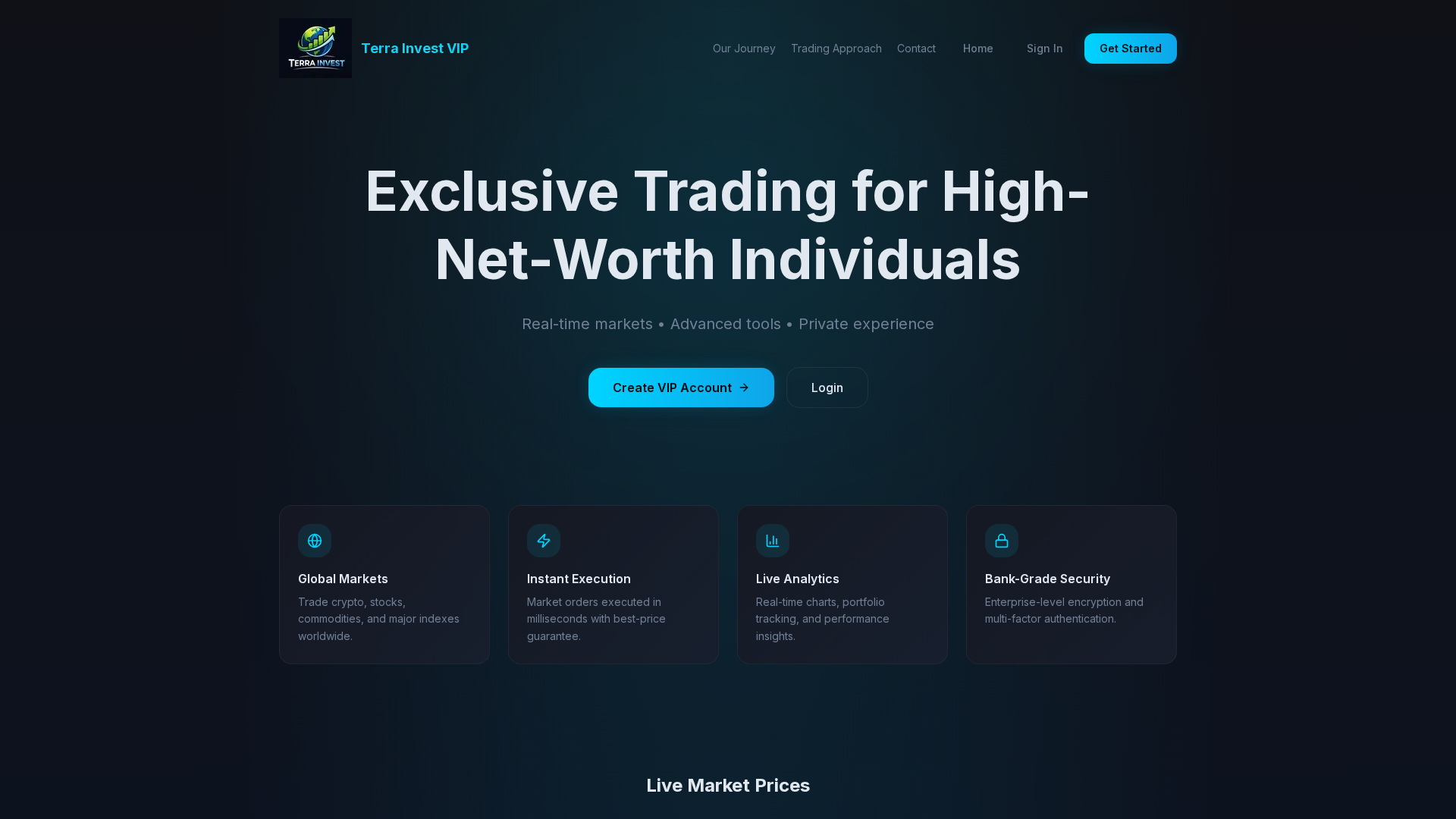 Screenshot of terrainvest.vip