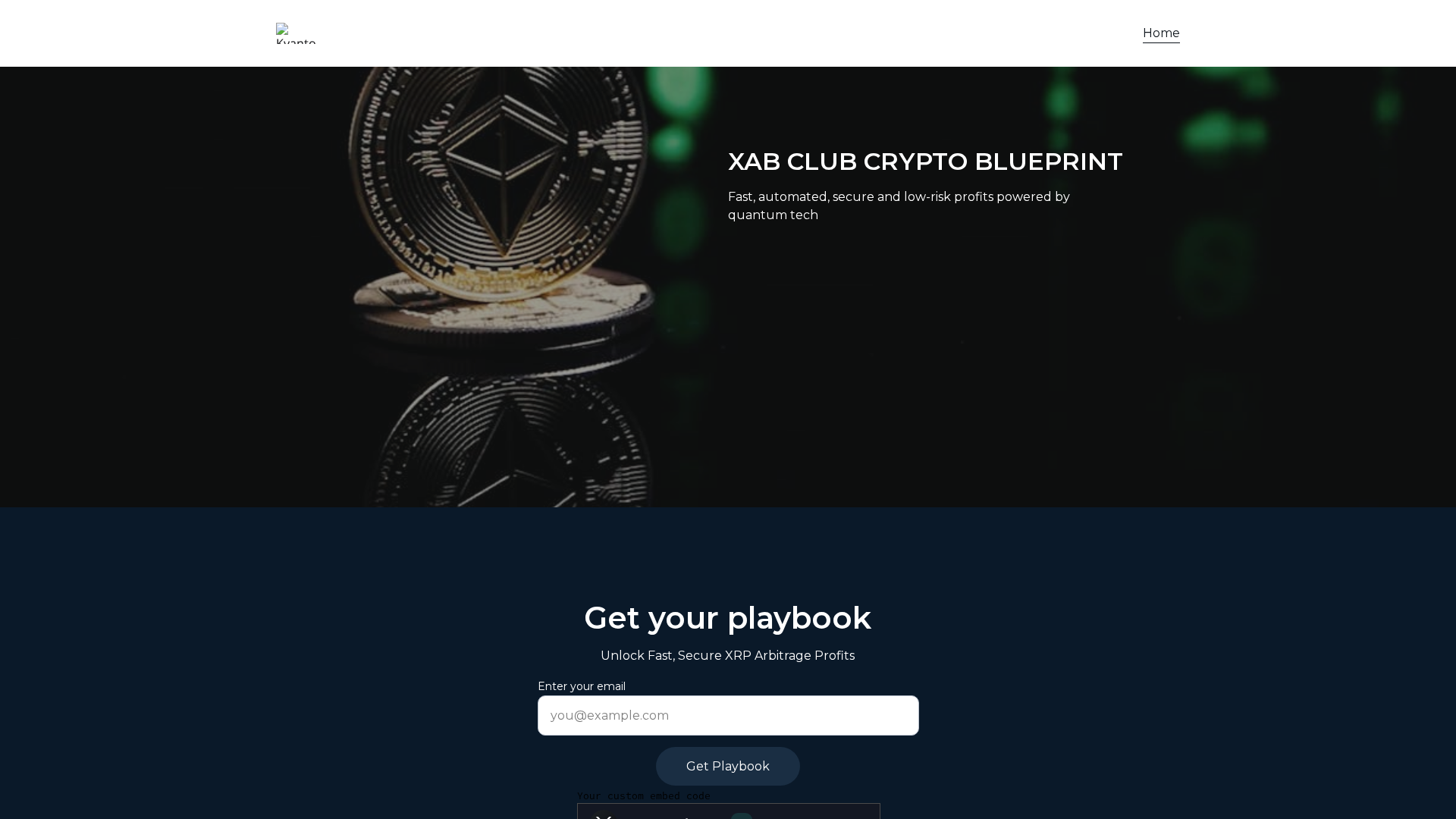 Screenshot of cryptoautomationblueprint.com