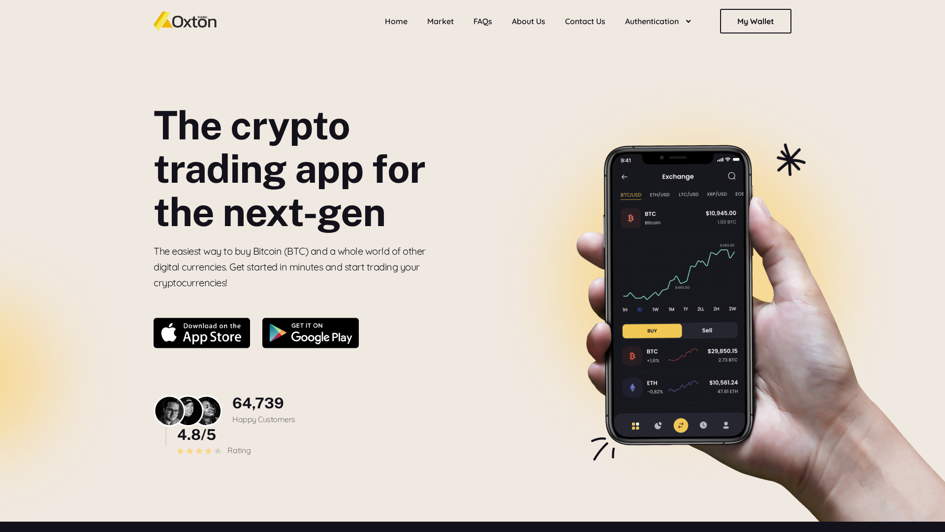 Screenshot of oxtontradex.com