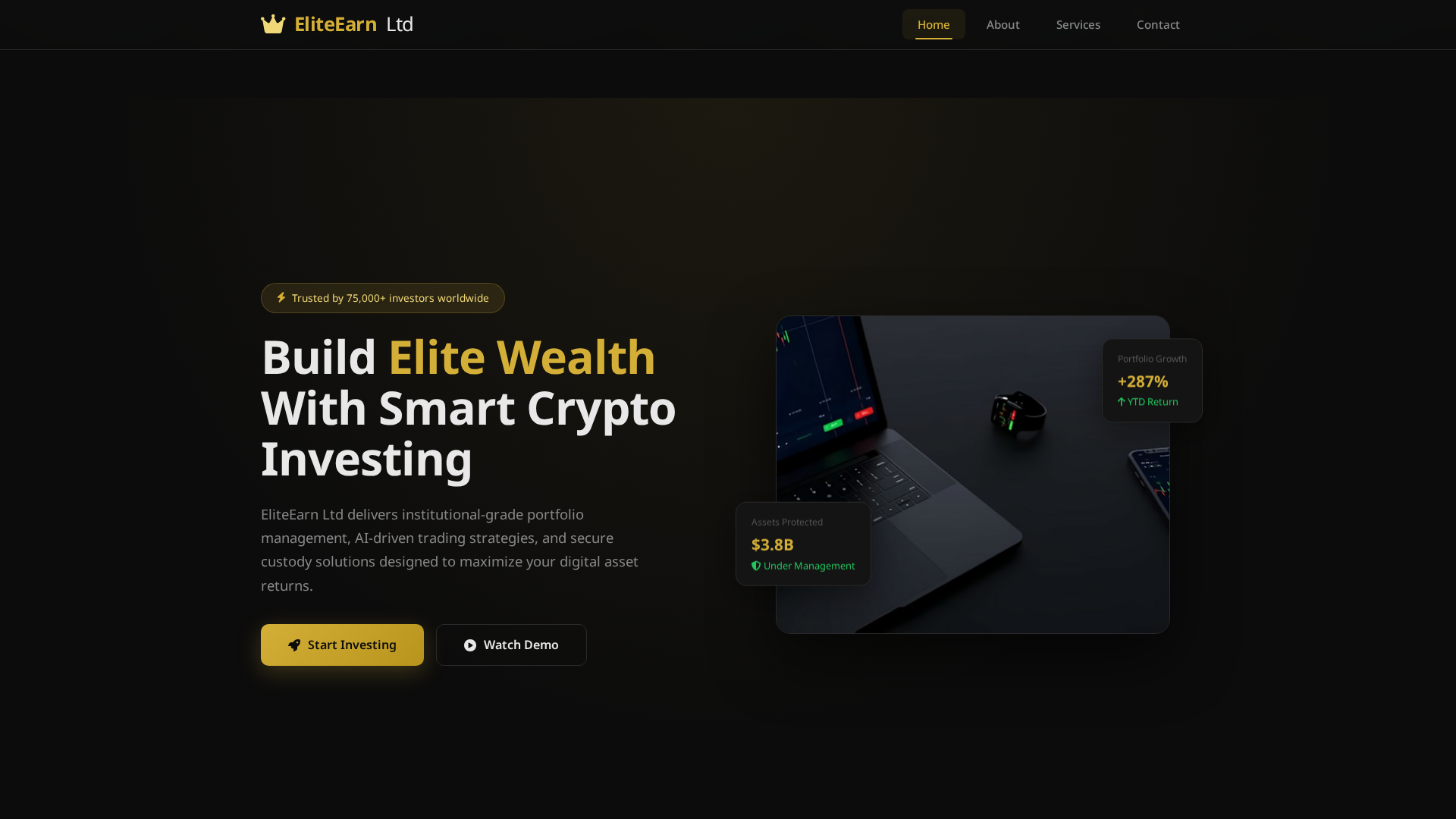 Screenshot of eliteearnltd.com