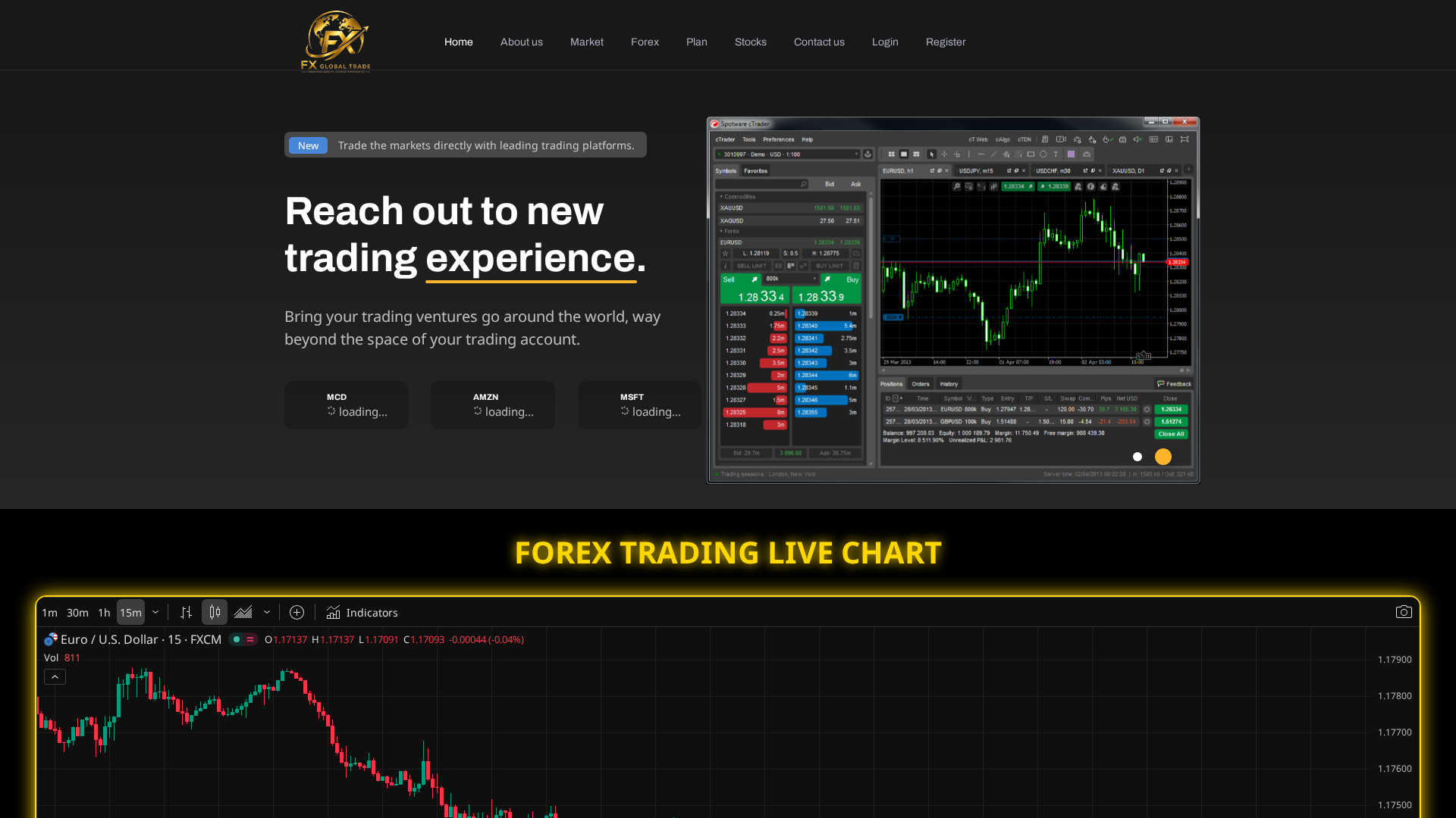 Screenshot of fxglobaltrade.live
