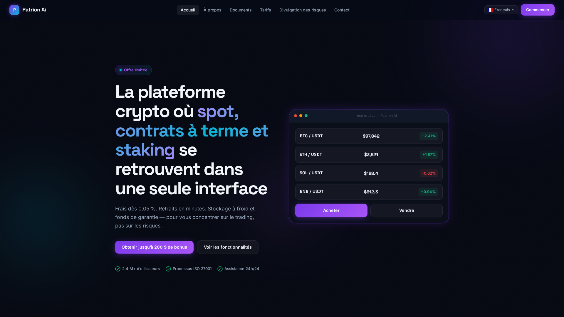 Screenshot of patrionai.pro