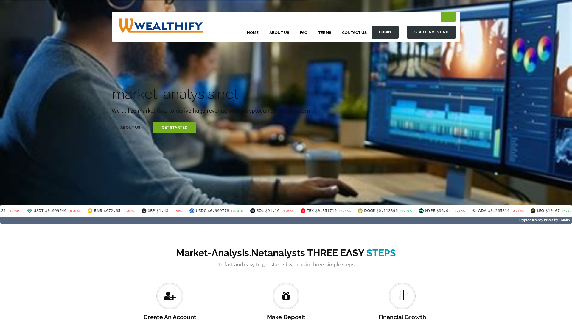 Screenshot of market-analysis.net