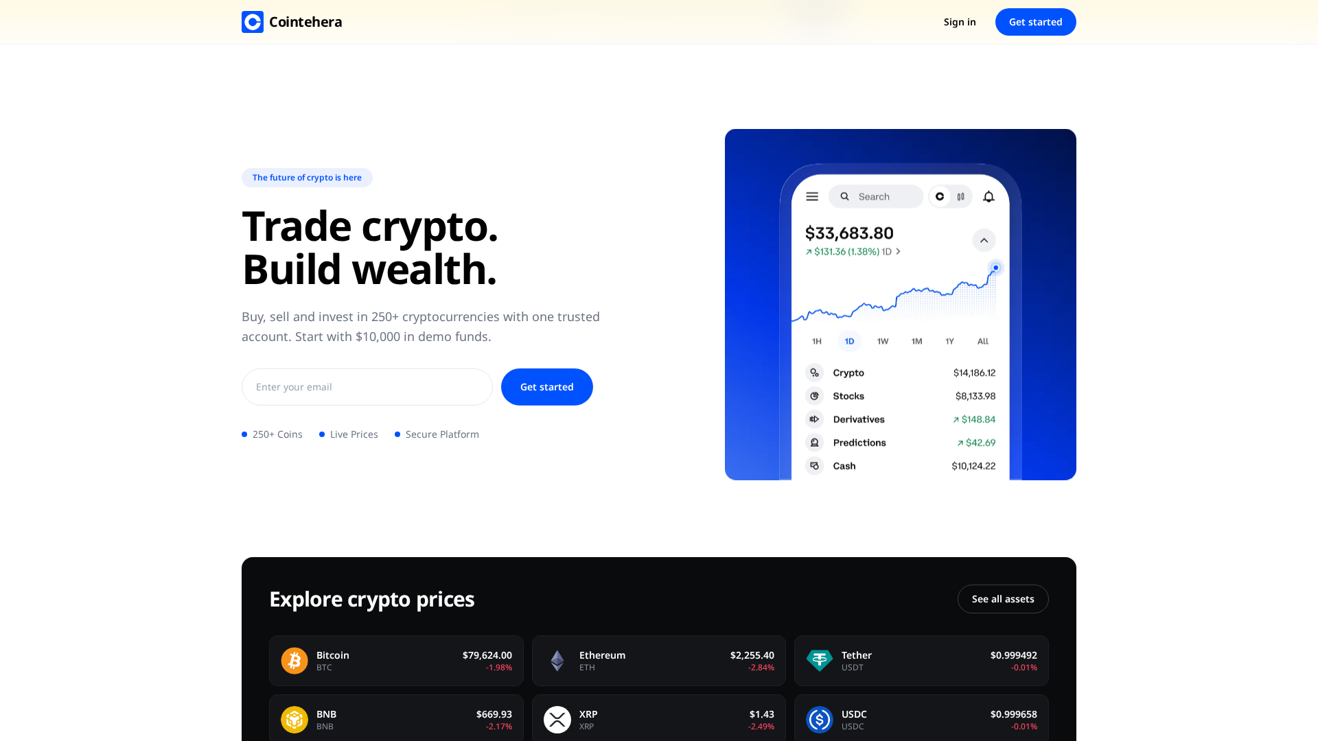 Screenshot of cointehera.com