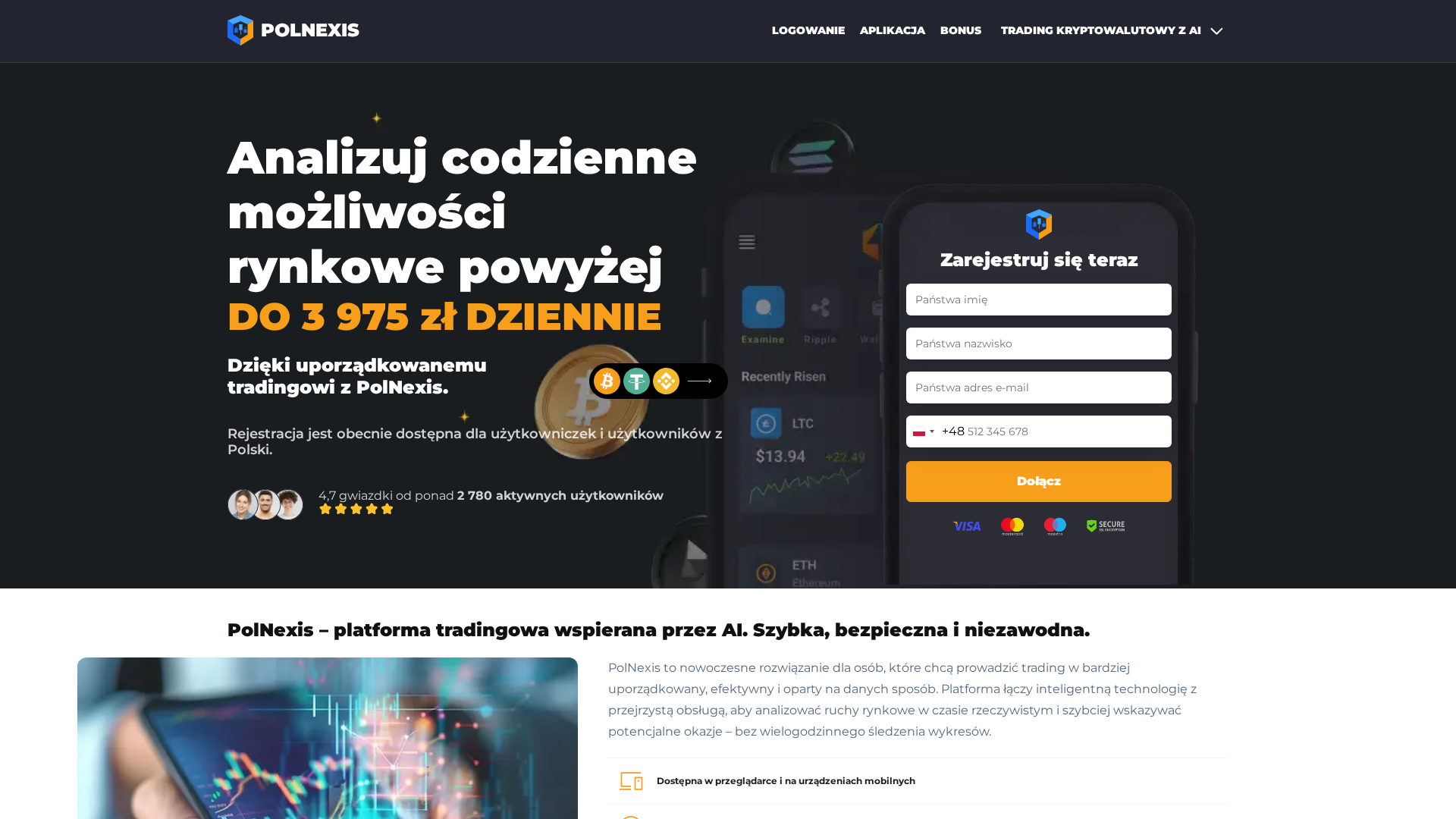Screenshot of polnexis.com