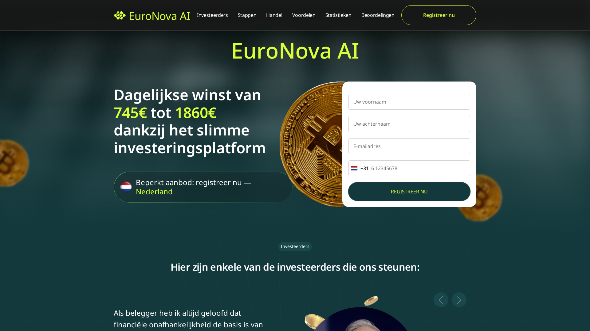 Screenshot of euro-nova-ai.com