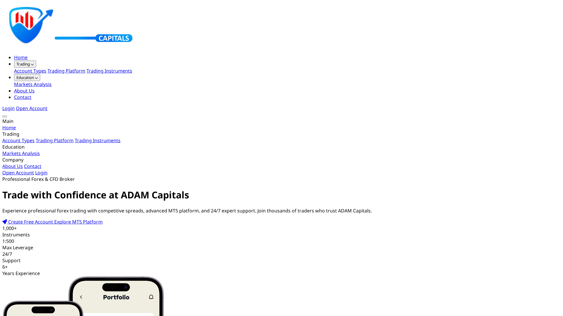 Screenshot of adamcapitals.ai