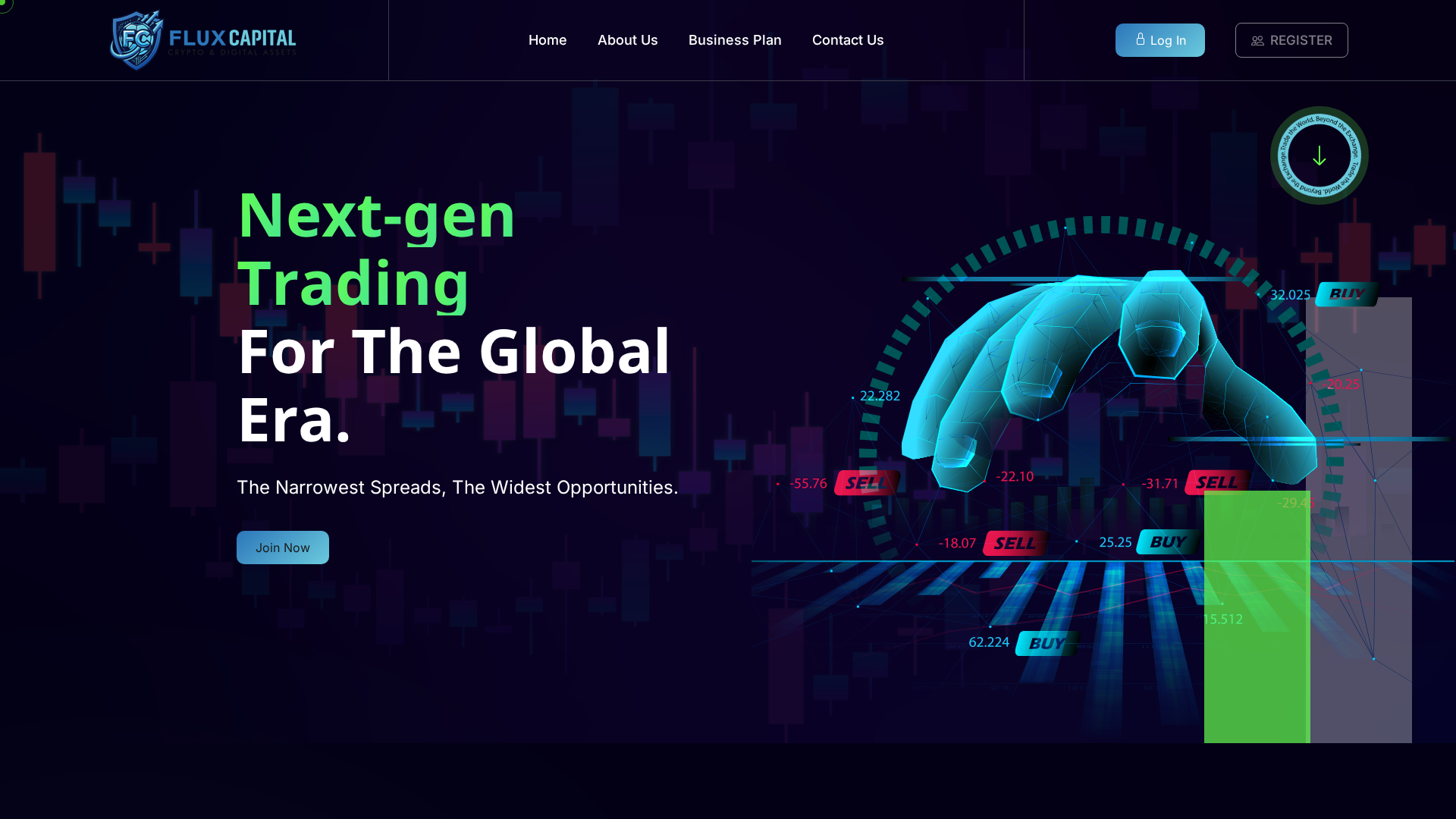 Screenshot of fluxcapital.live