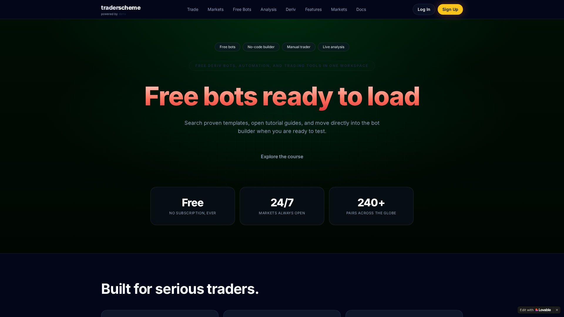 Screenshot of bctraderscheme.com