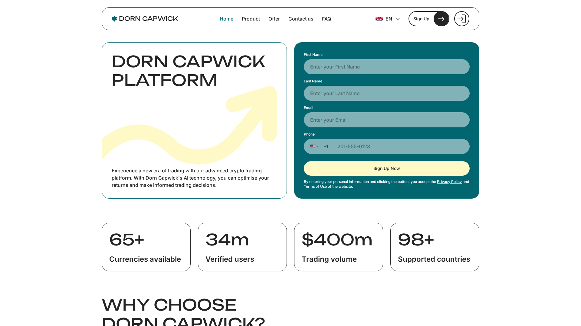 Screenshot of dorn-capwick.com