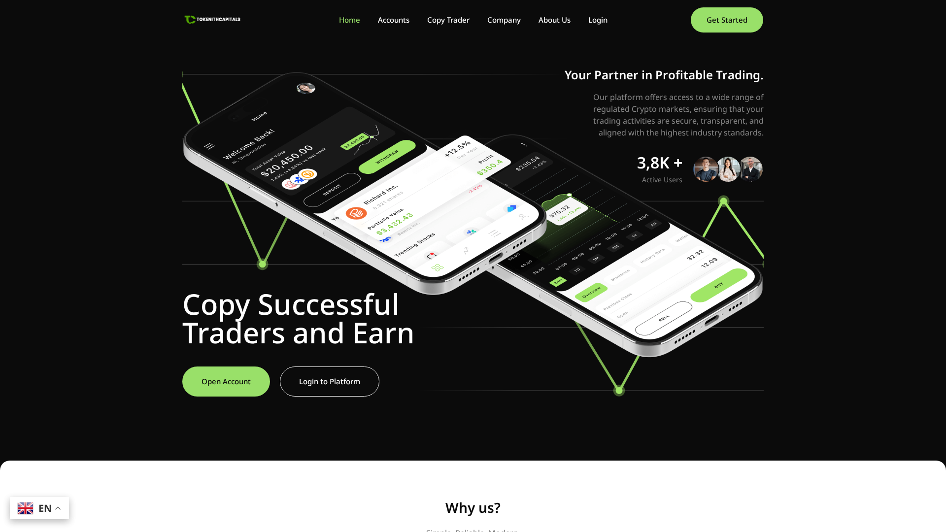 Screenshot of tokenithcapitals.com
