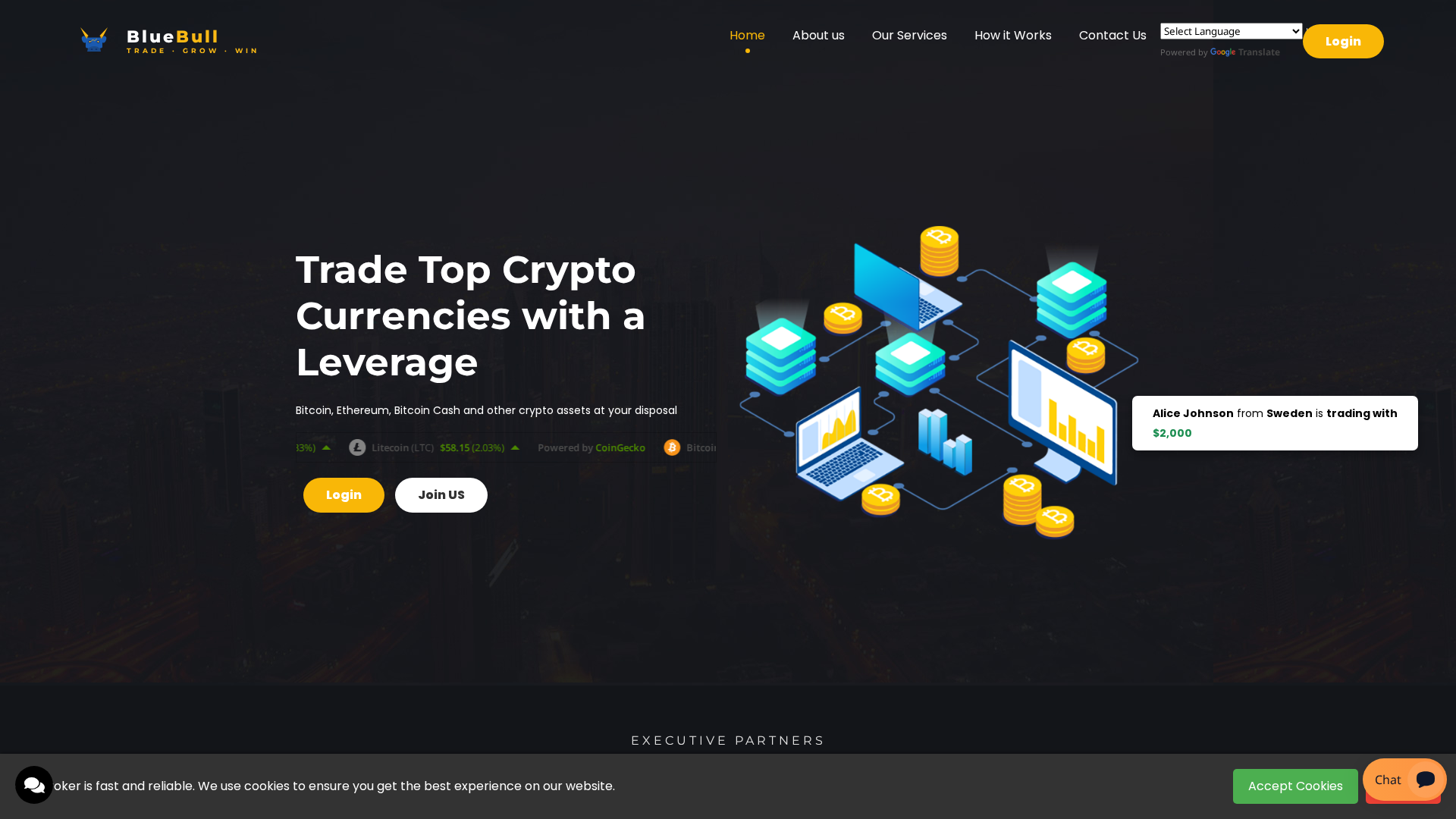 Screenshot of bluebull.pro