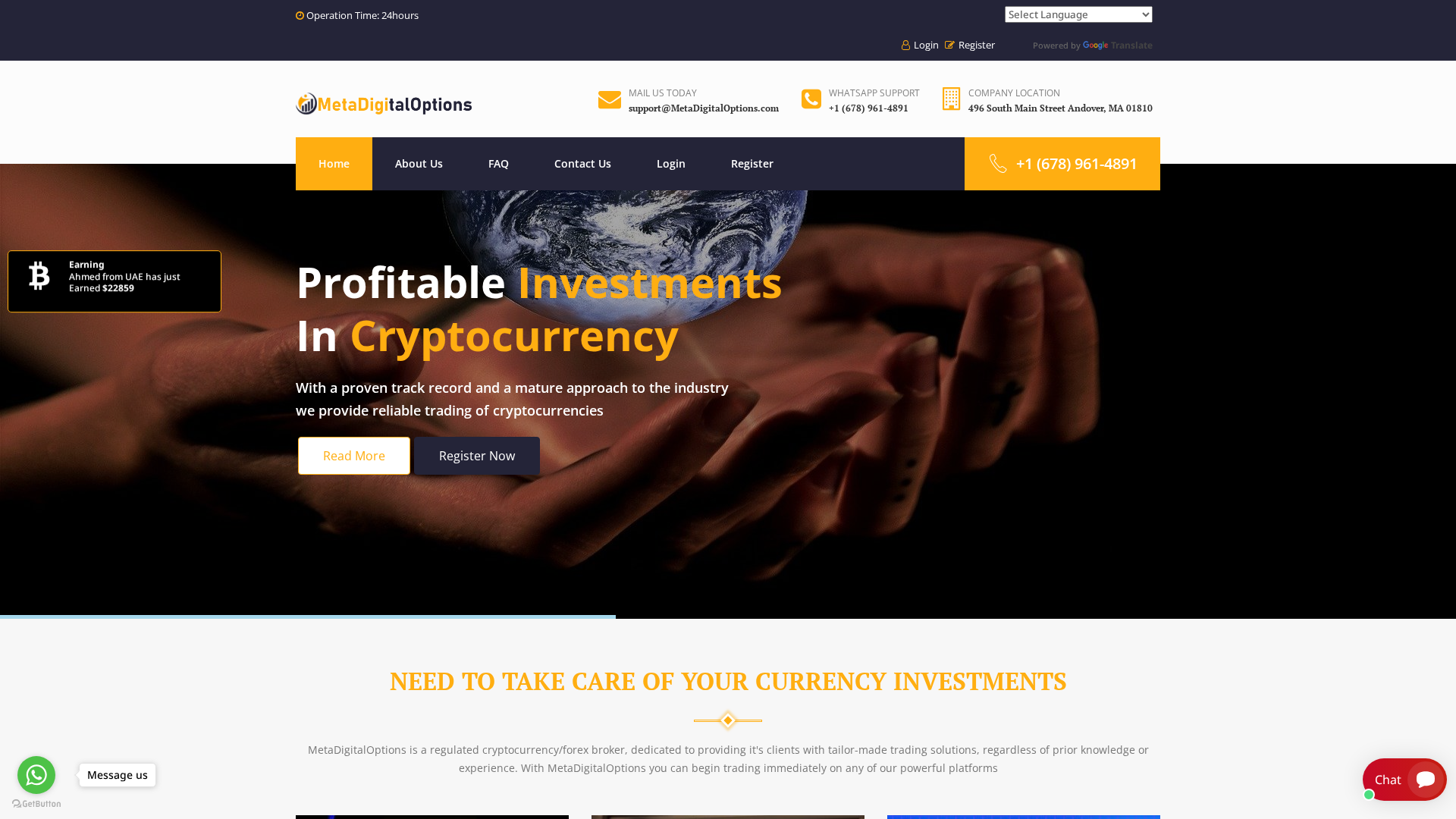 Screenshot of bitmetadigital.xyz