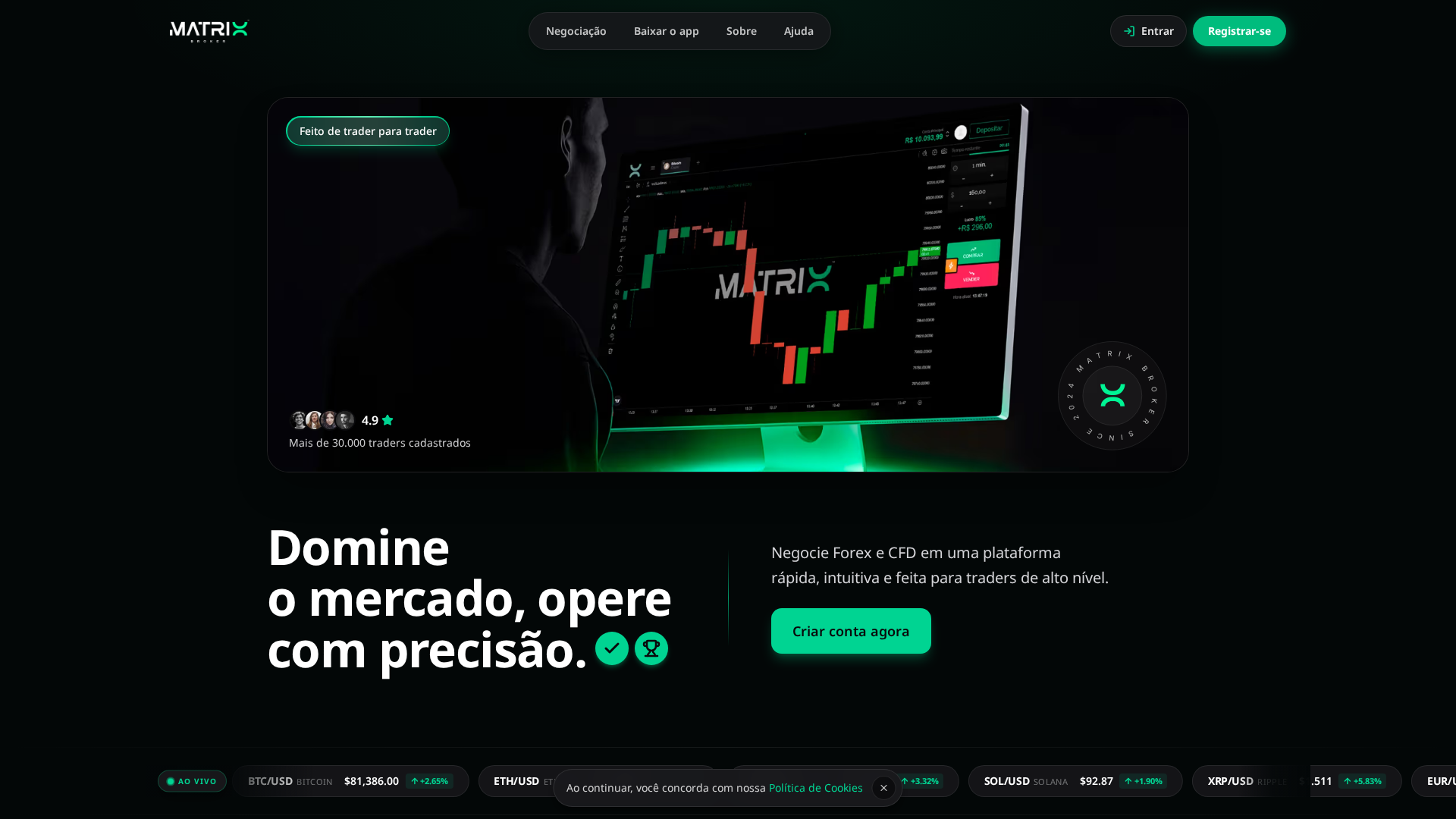 Screenshot of matrixbroker.site