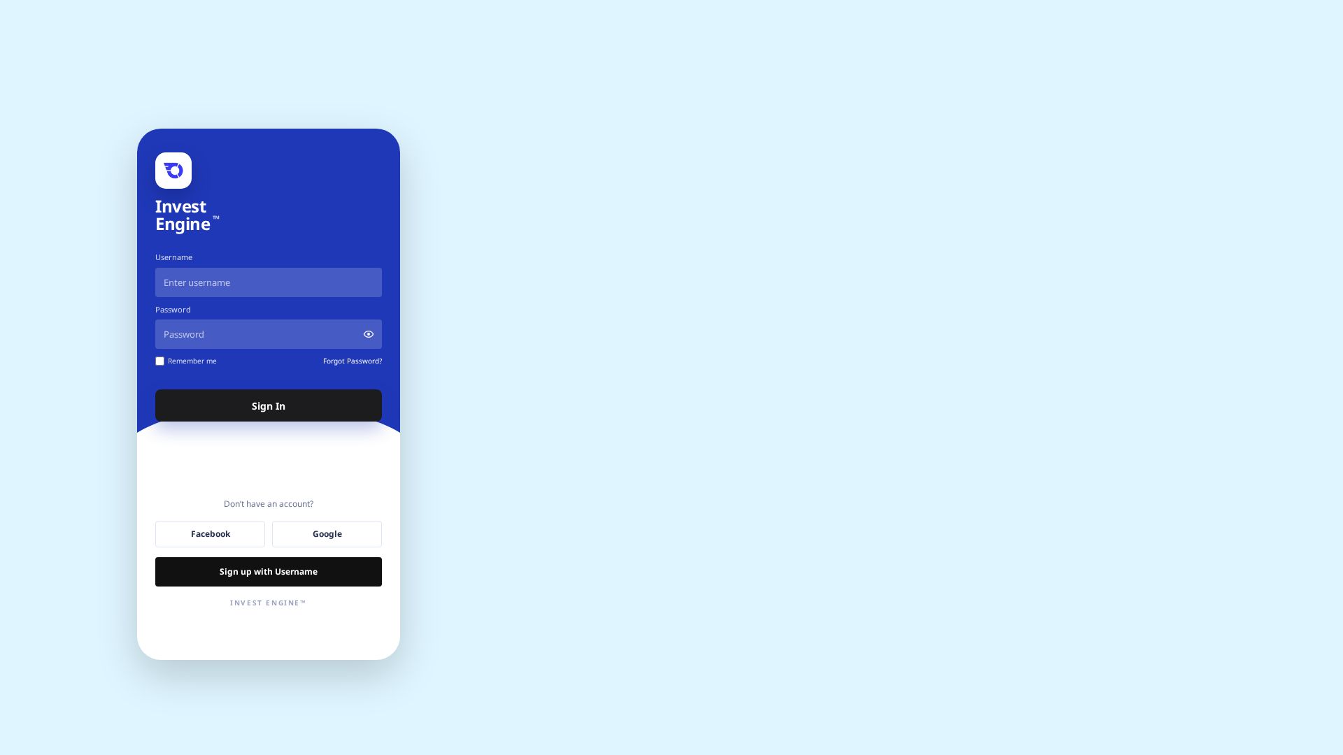 Screenshot of investengine.digital