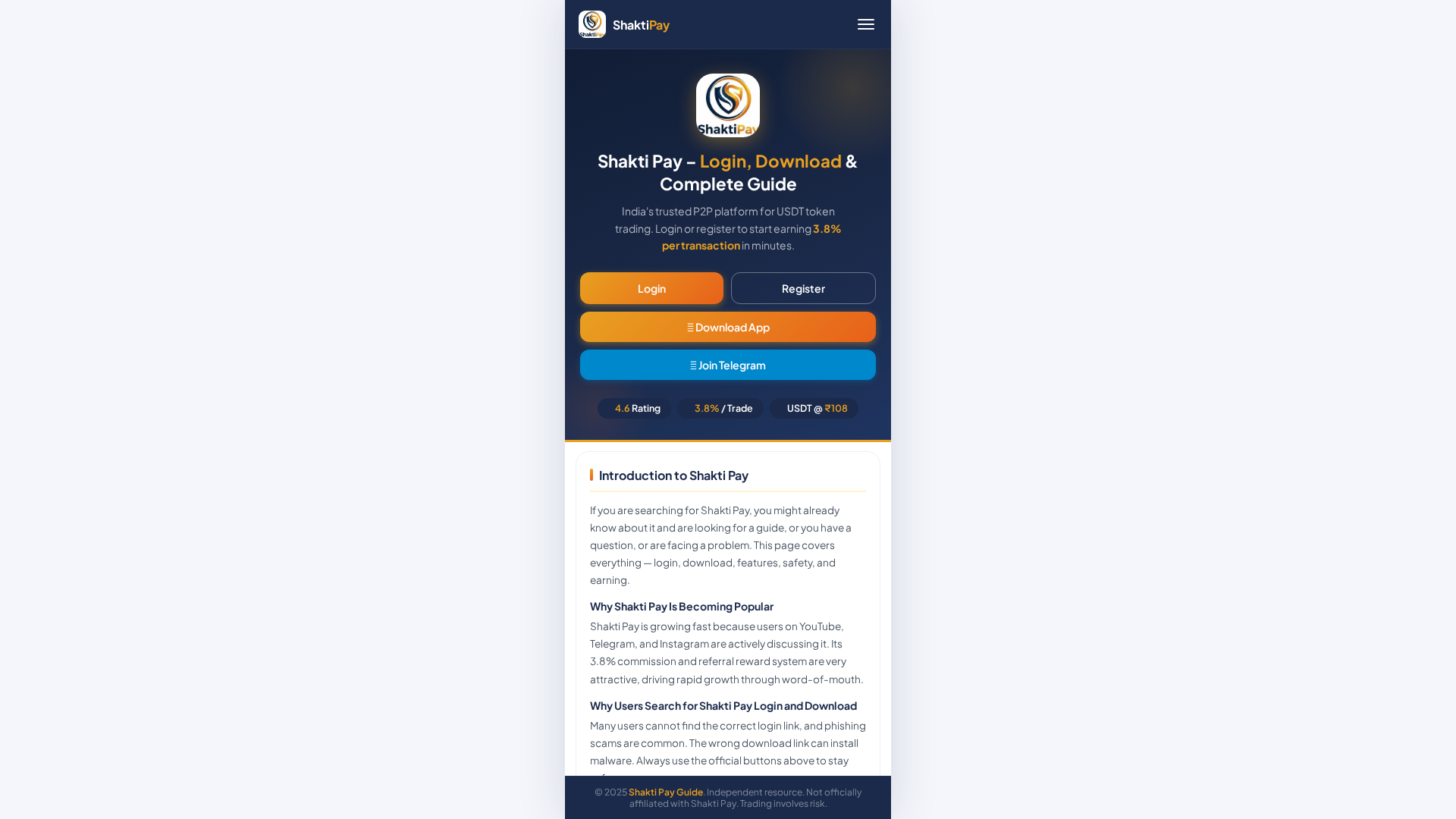 Screenshot of shaktipays.net