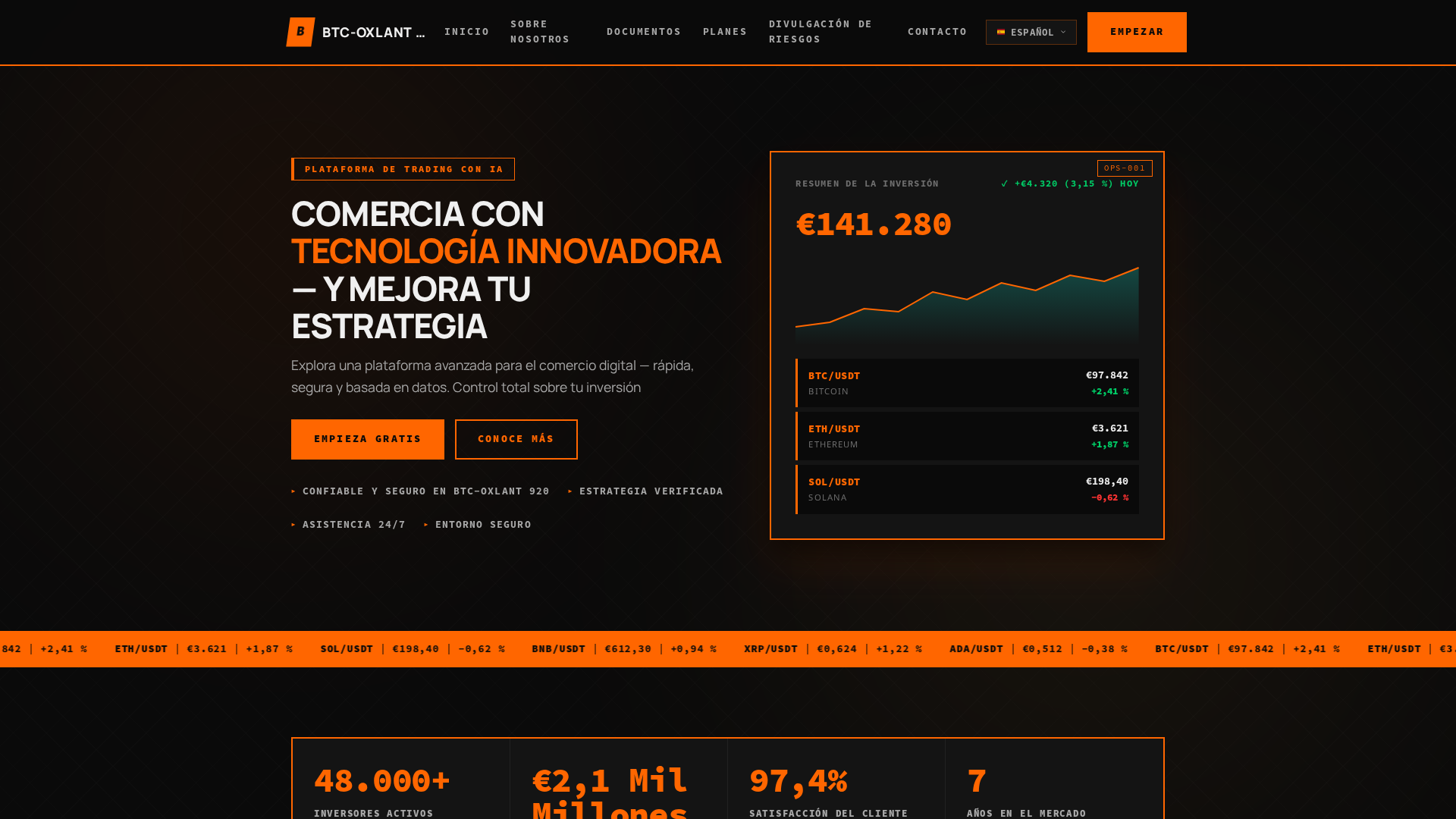 Screenshot of btc-oxlant920.net